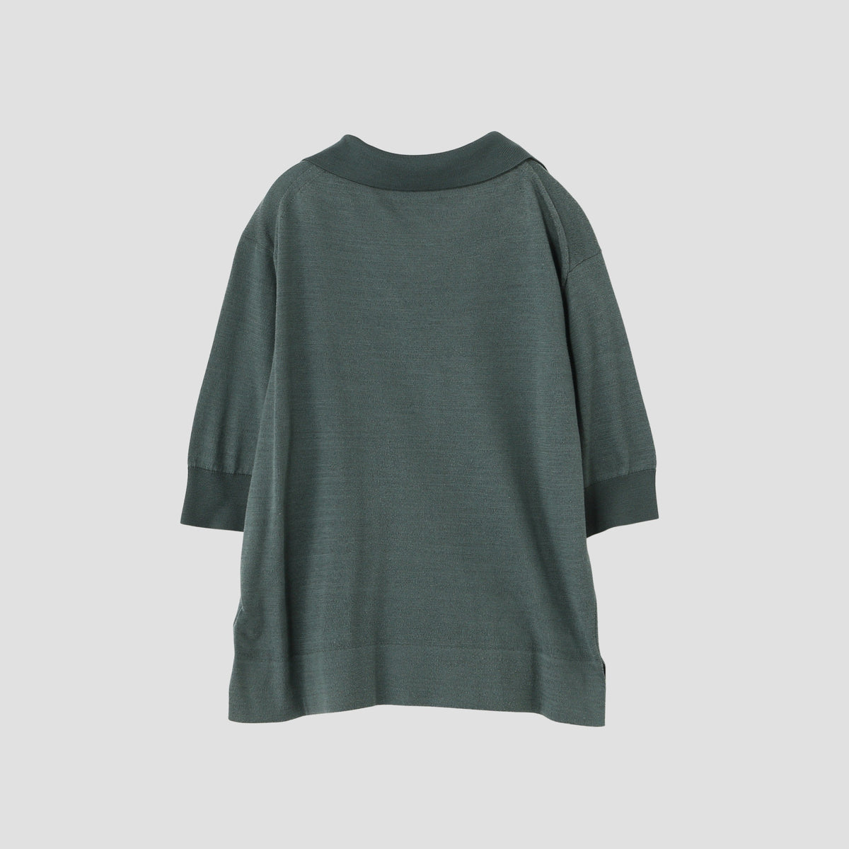 COTTON SILK POLO KNIT