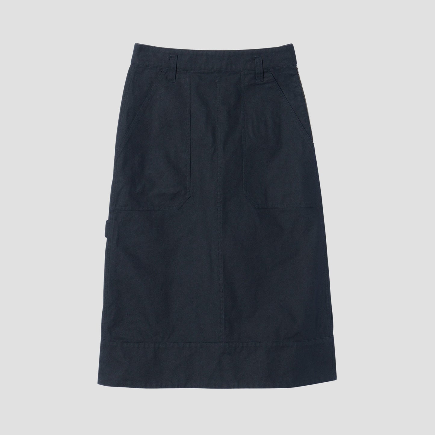 ORGANIC COTTON GABERDINE SKIRT