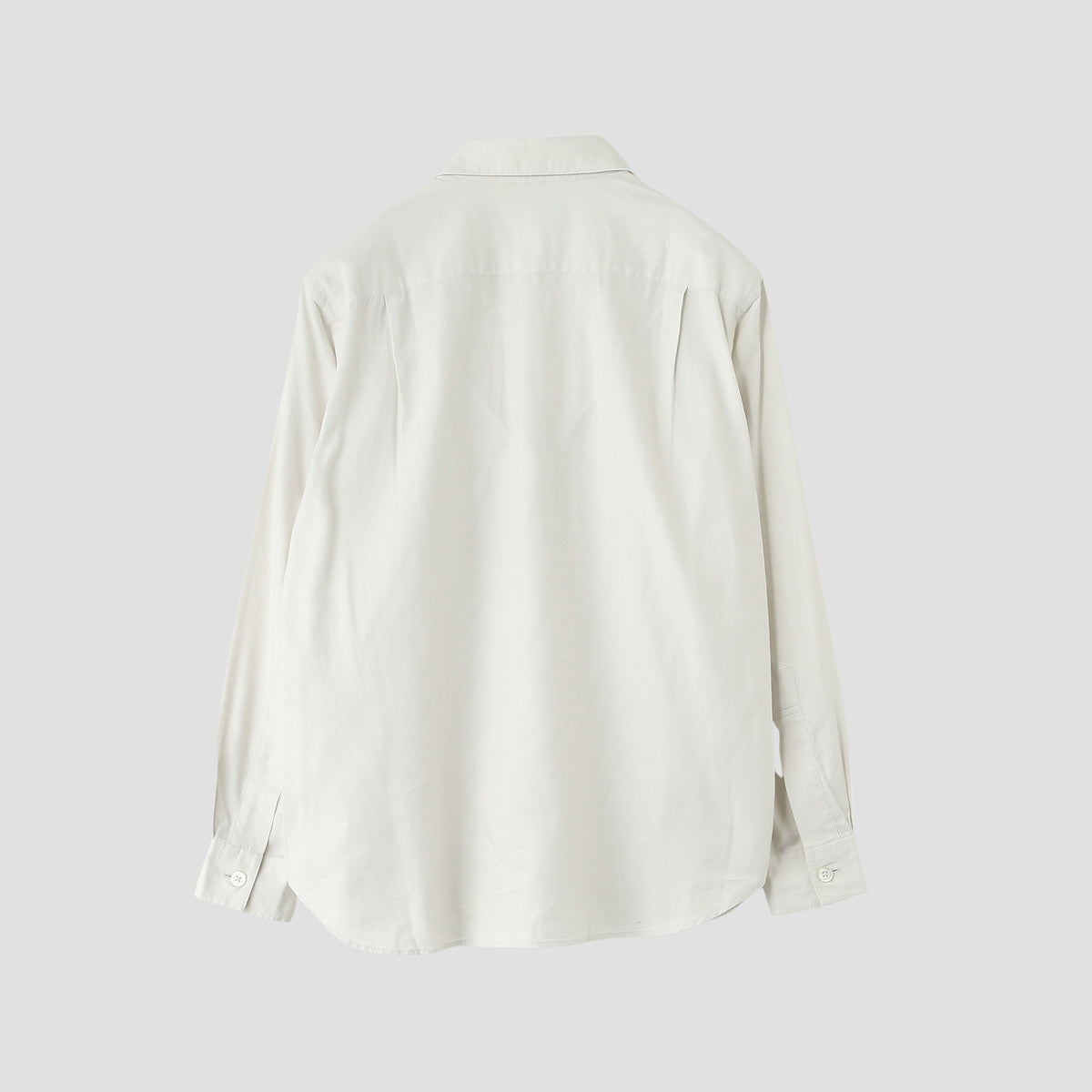 BRUSHED COTTON SILK TWILL SHIRT