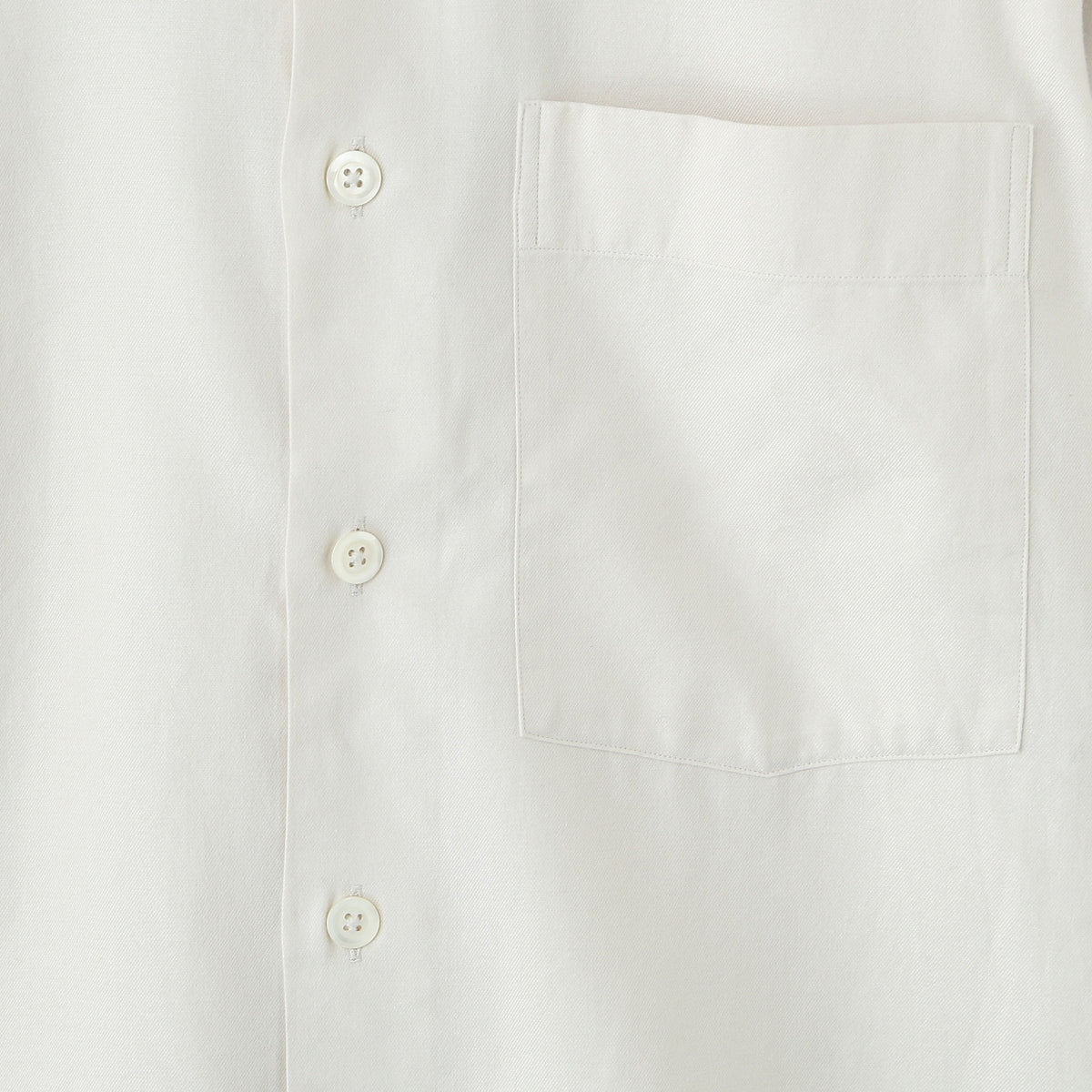 BRUSHED COTTON SILK TWILL SHIRT