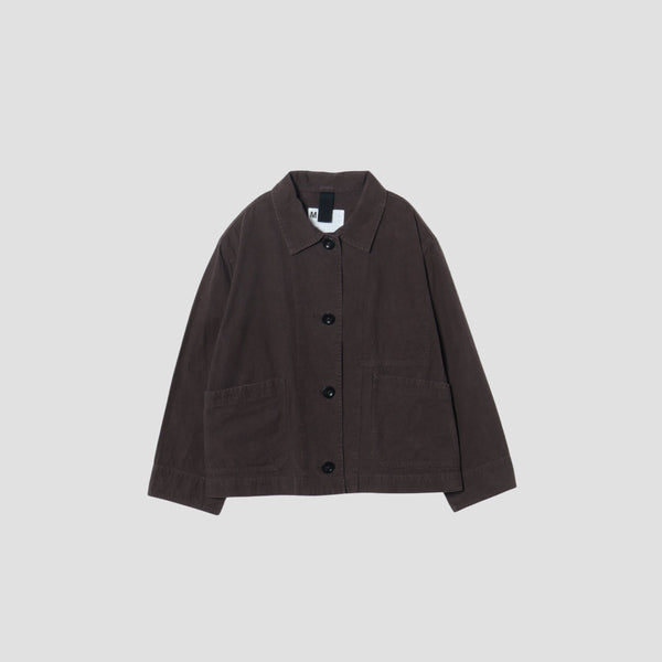 OVERDYE MELANGE COTTON LINEN BLOUSON