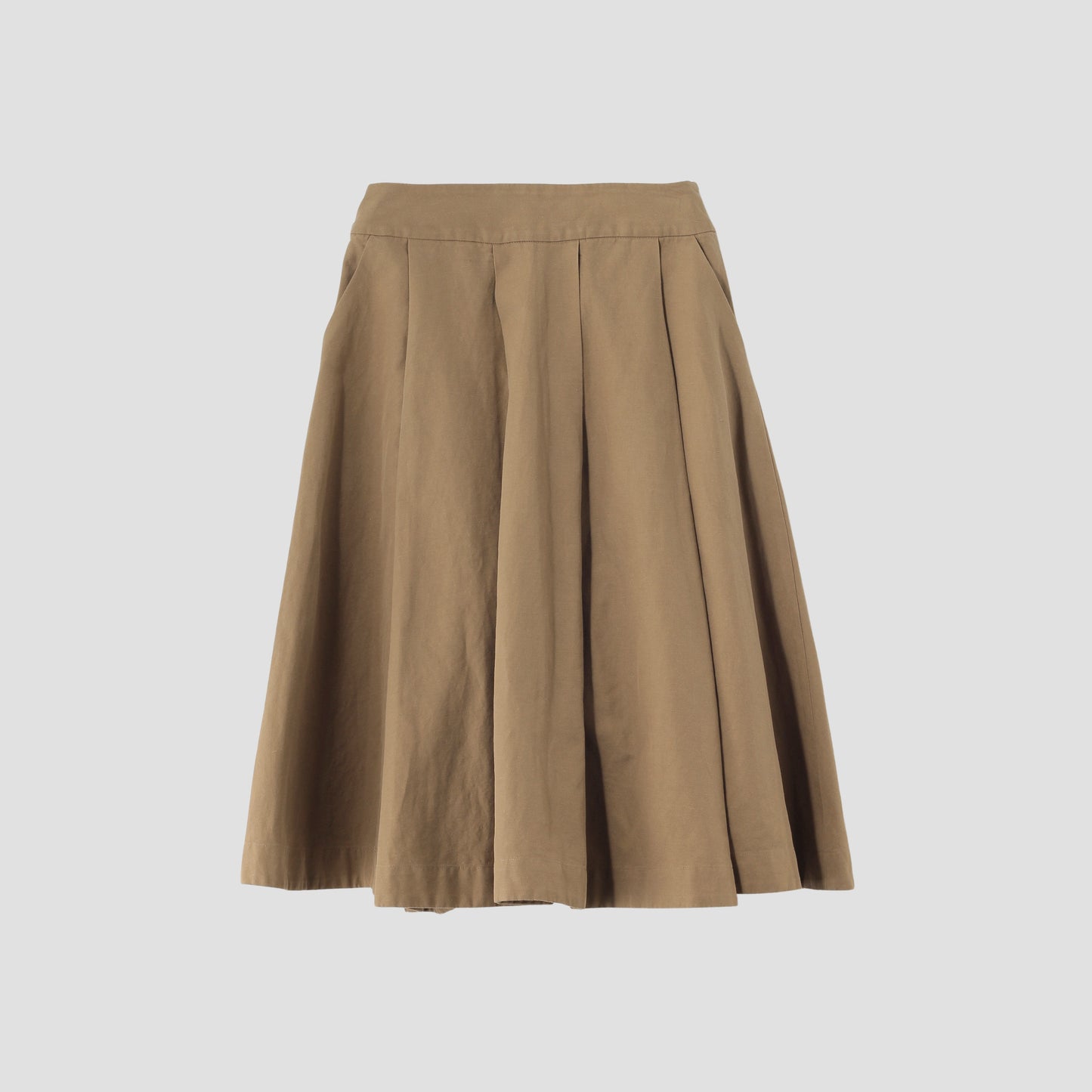 COTTON LINEN DRILL SKIRT