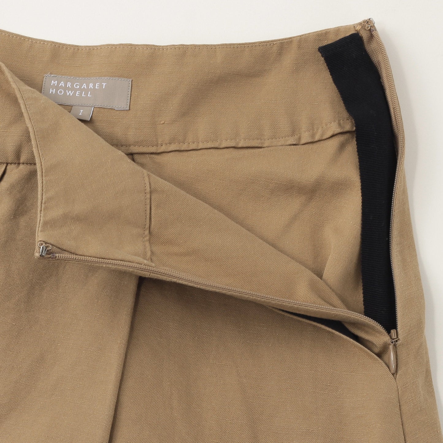 COTTON LINEN DRILL SKIRT
