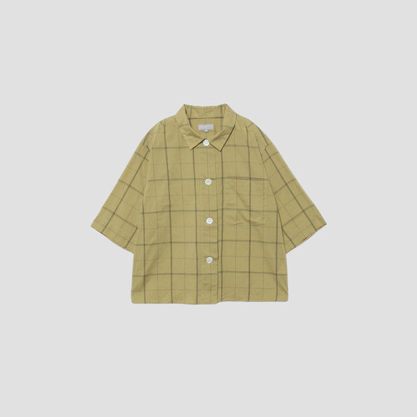 CHECK COTTON LINEN SHIRT