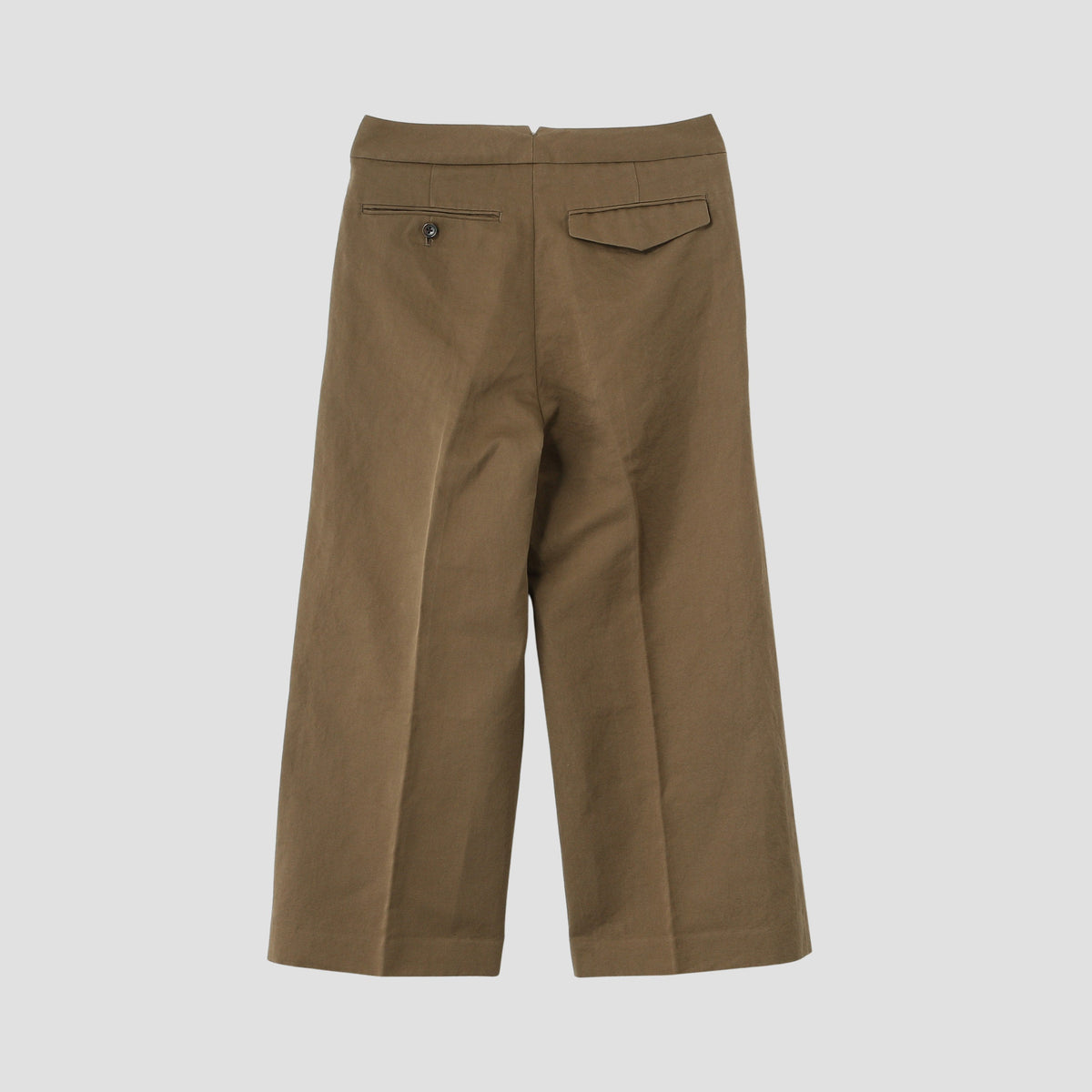 LINEN COTTON TWILL TROUSERS