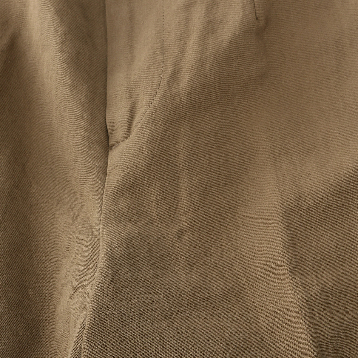 LINEN COTTON TWILL TROUSERS