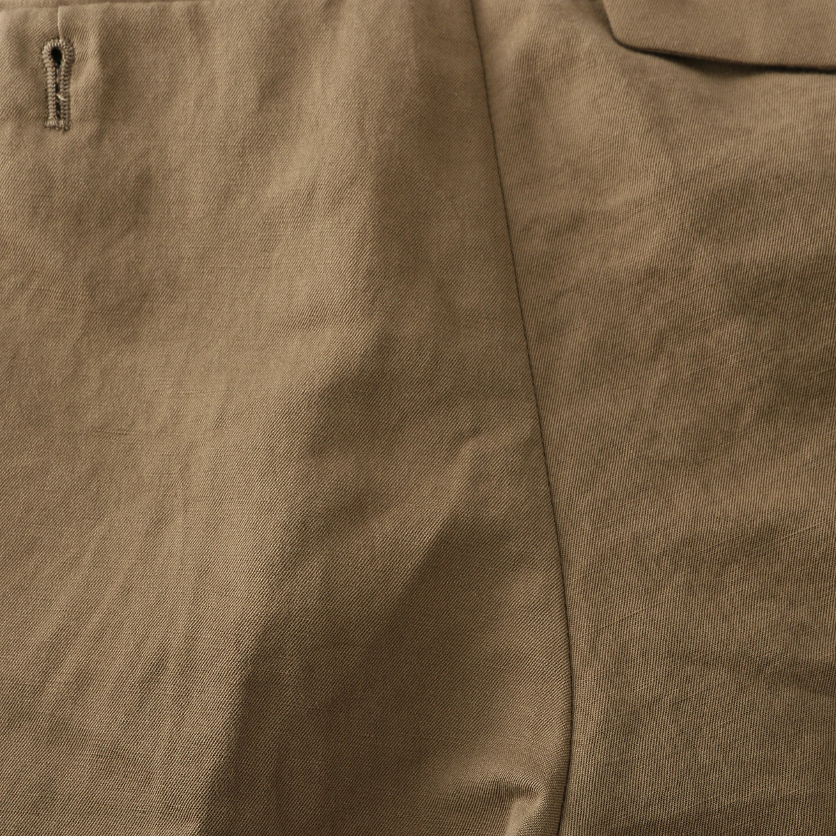 LINEN COTTON TWILL TROUSERS