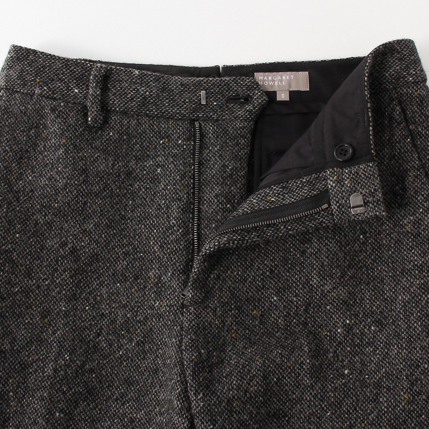 WOOL TWEED TROUSERS