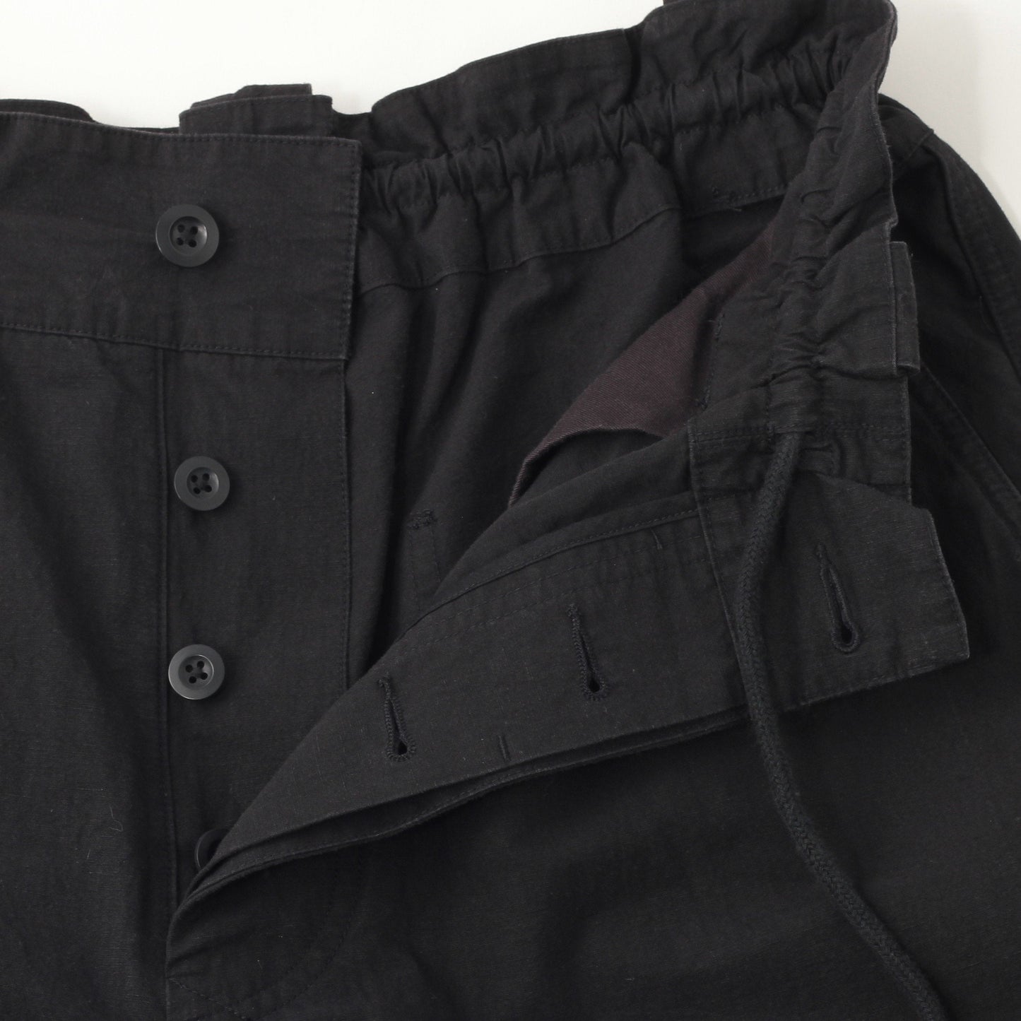 COTTON LINEN PLAIN WEAVE TROUSERS