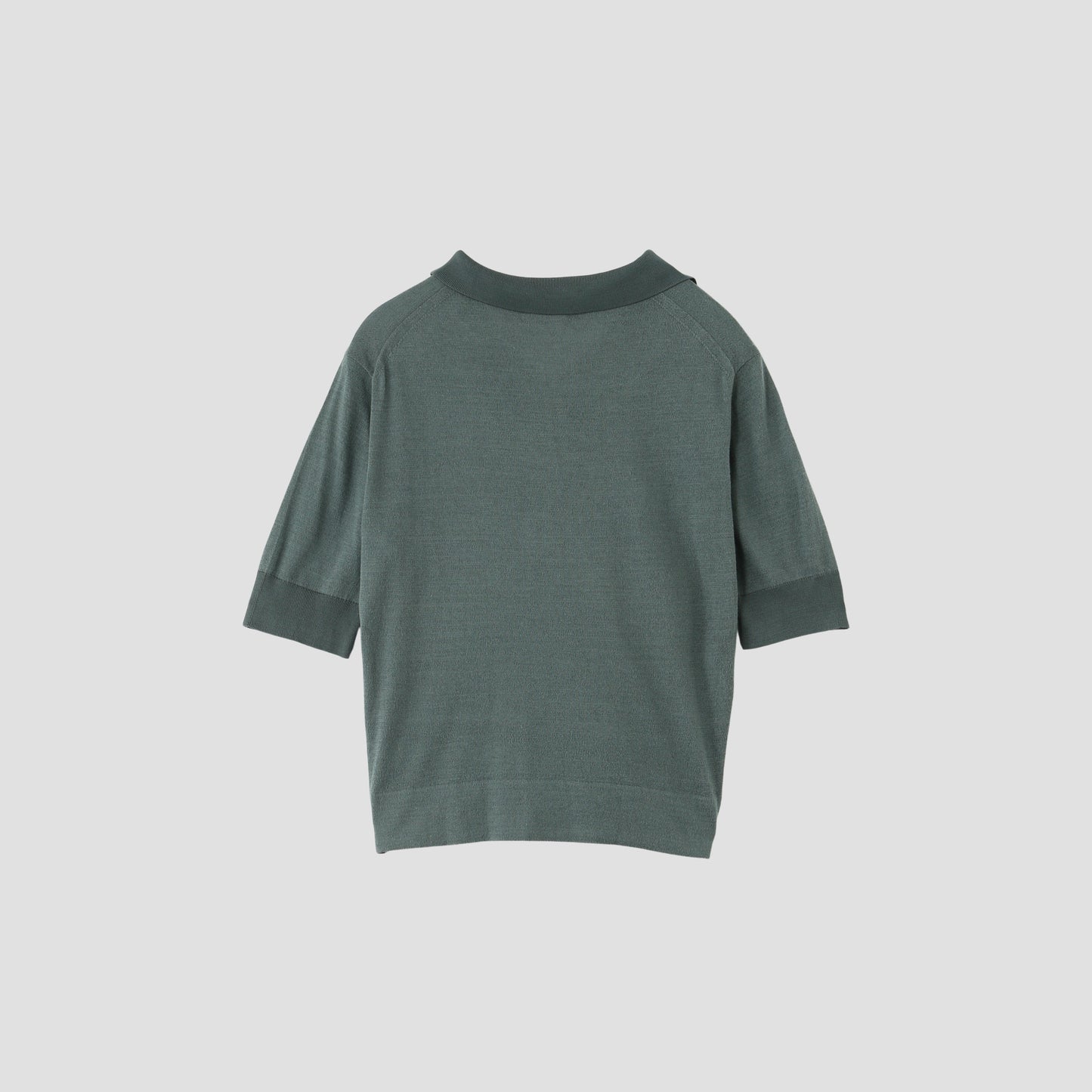 COTTON SILK POLO KNIT