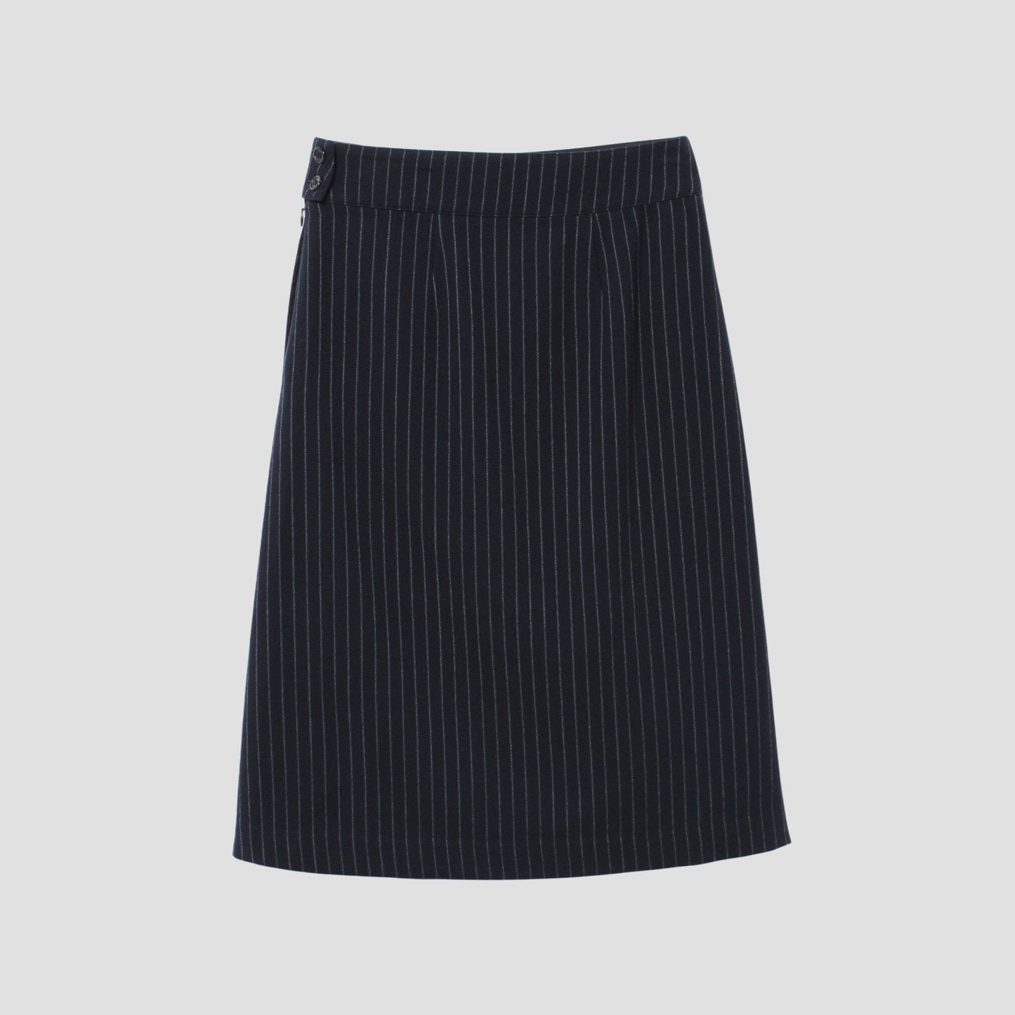 BROKEN STRIPE WOOL SKIRT
