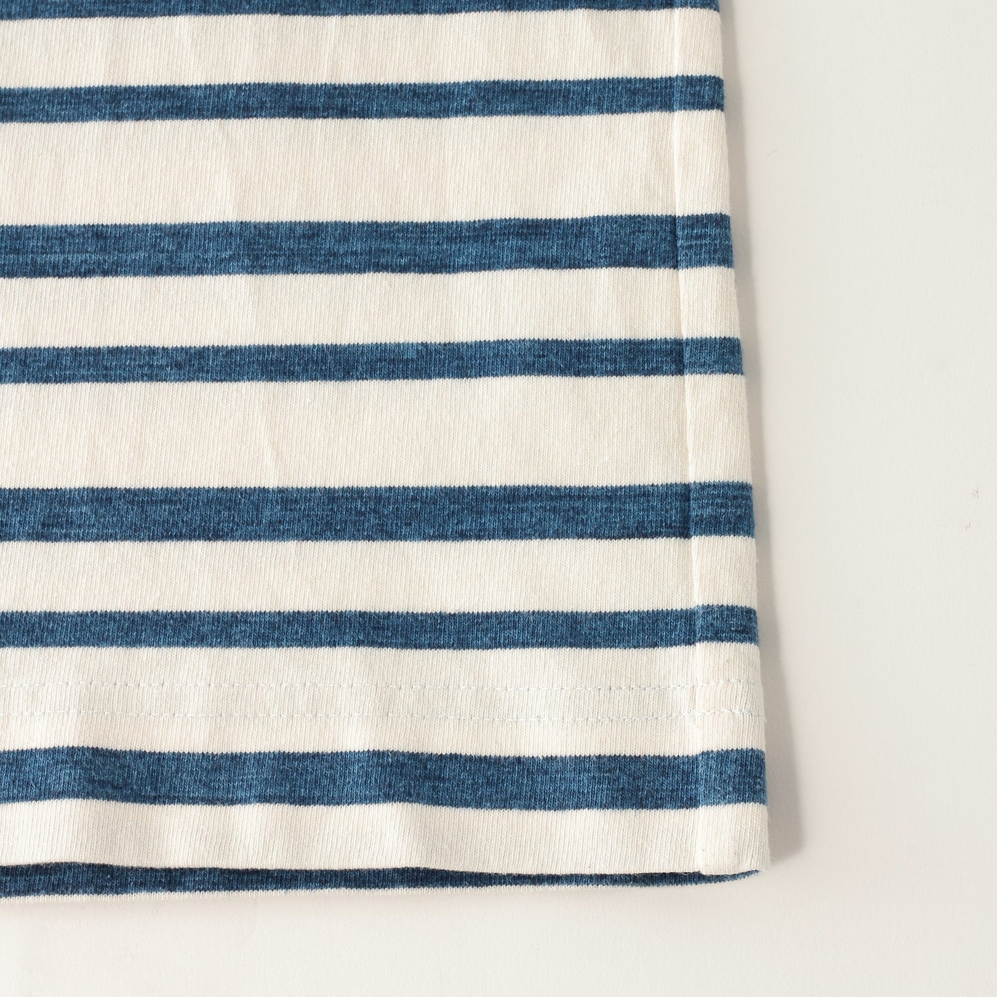 MELANGE STRIPE COTTON JERSEY