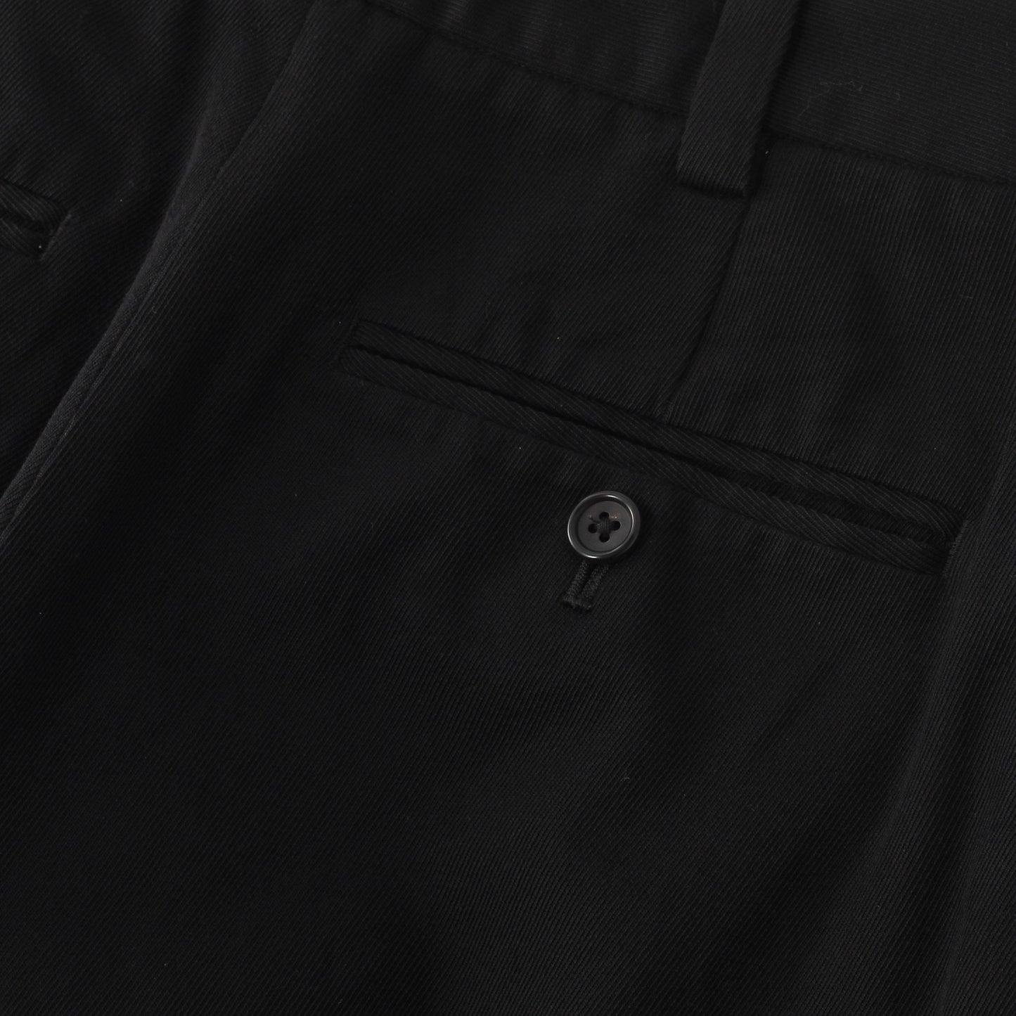 WOOL COTTON TWILL TROUSERS