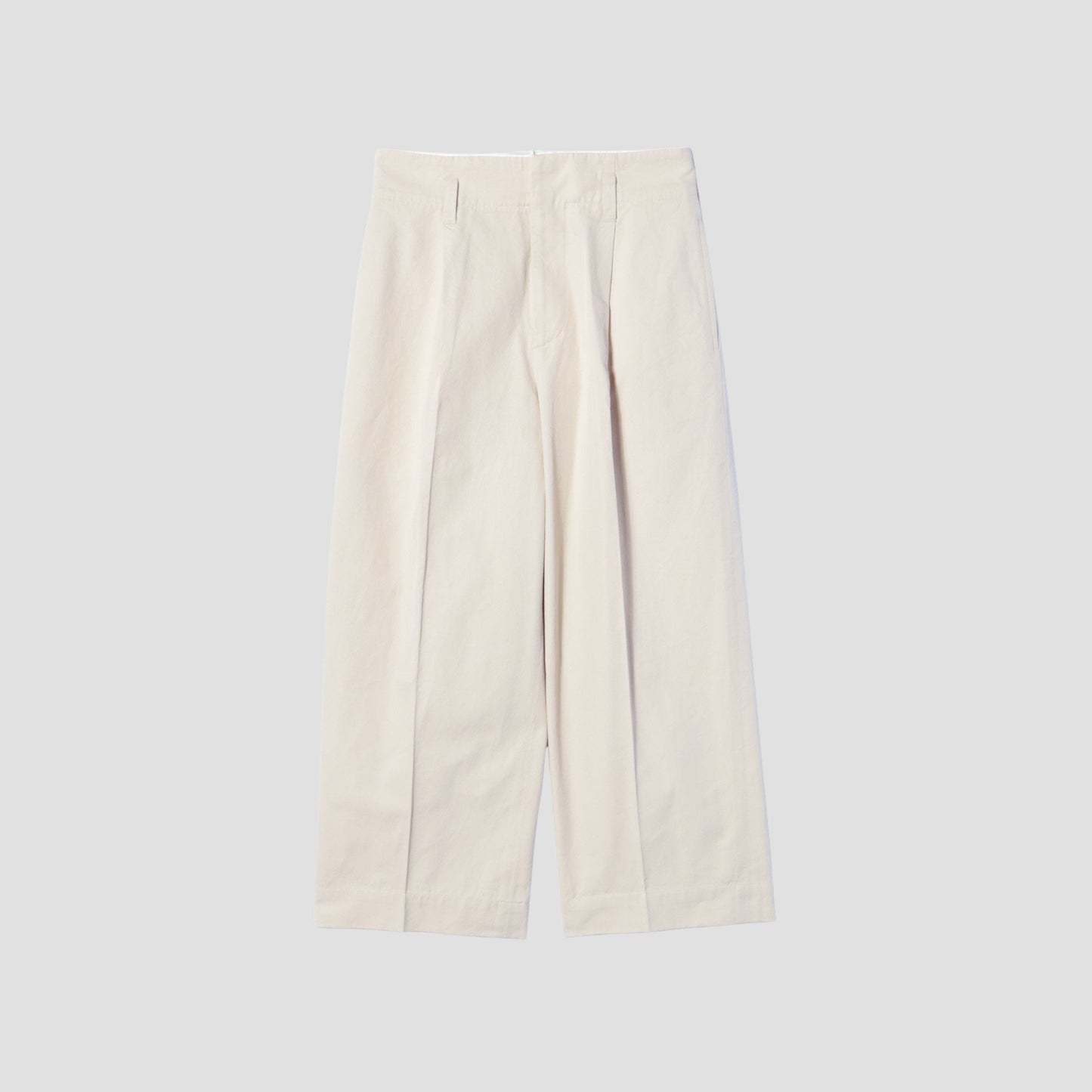 COTTON GABARDINE TROUSERS