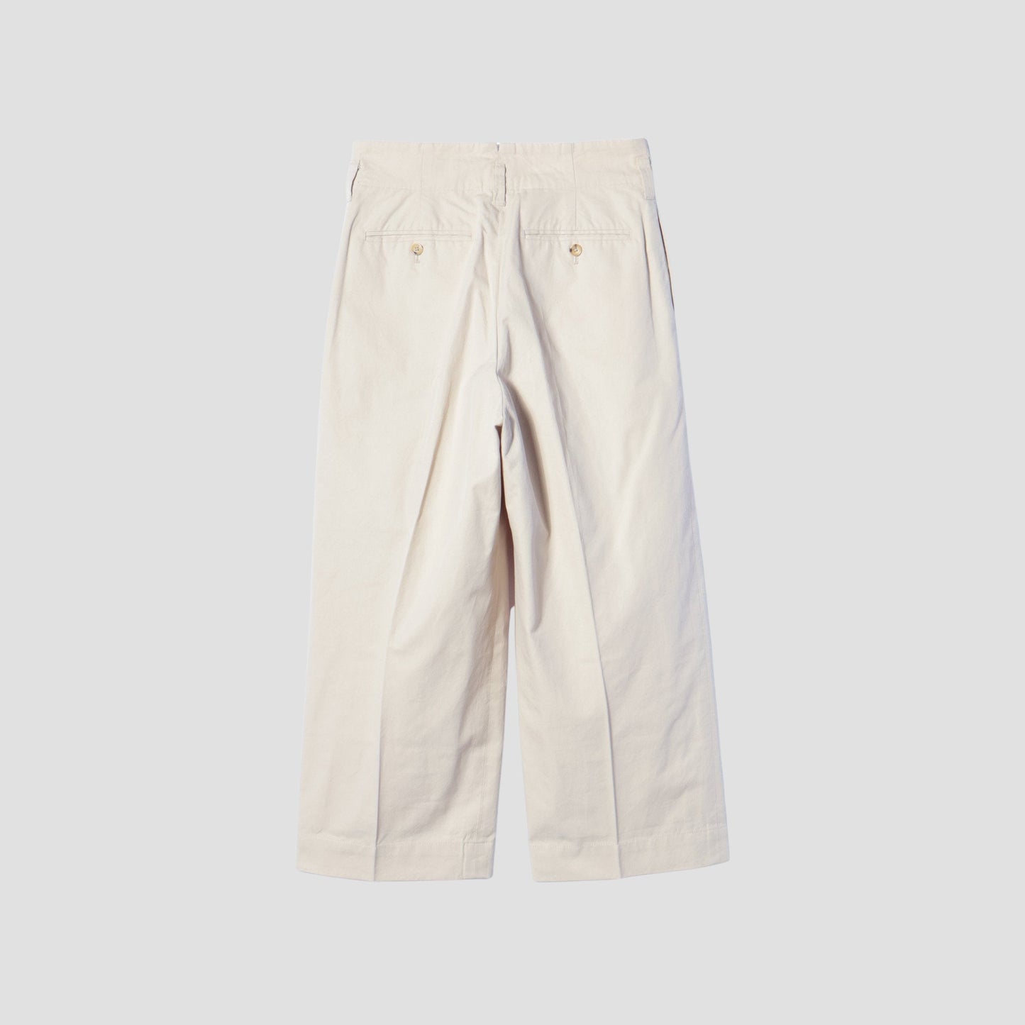 COTTON GABARDINE TROUSERS