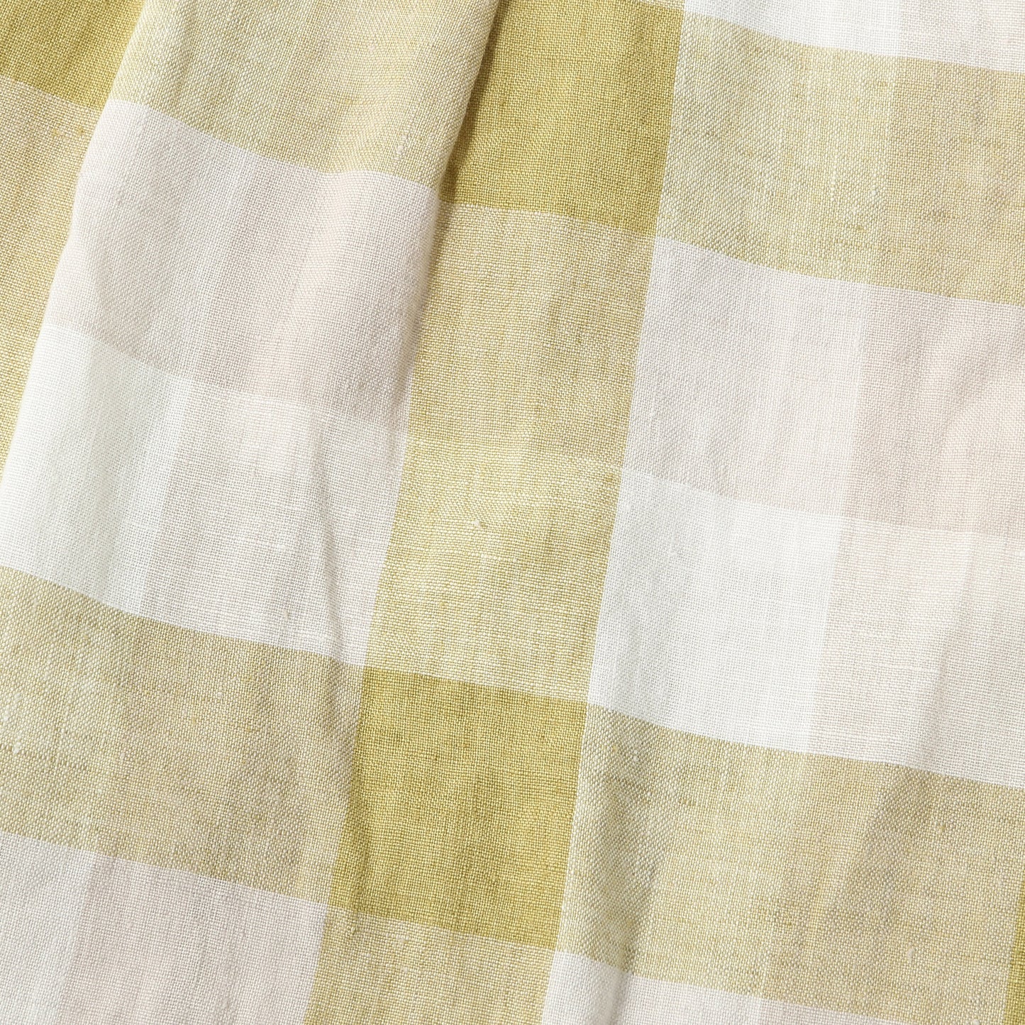 BLOCK CHECK LINEN SHIRT