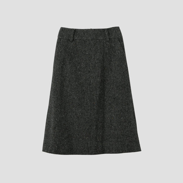 WOOL TWEED SKIRT