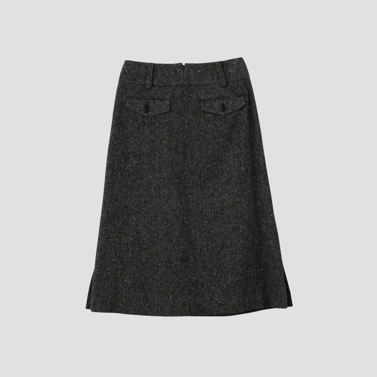 WOOL TWEED SKIRT