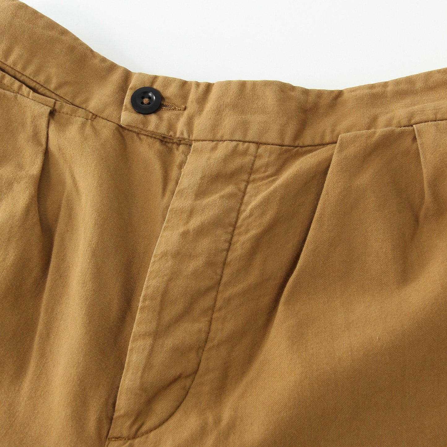 BRUSHED DRY COTTON CANVAS TROUSERS