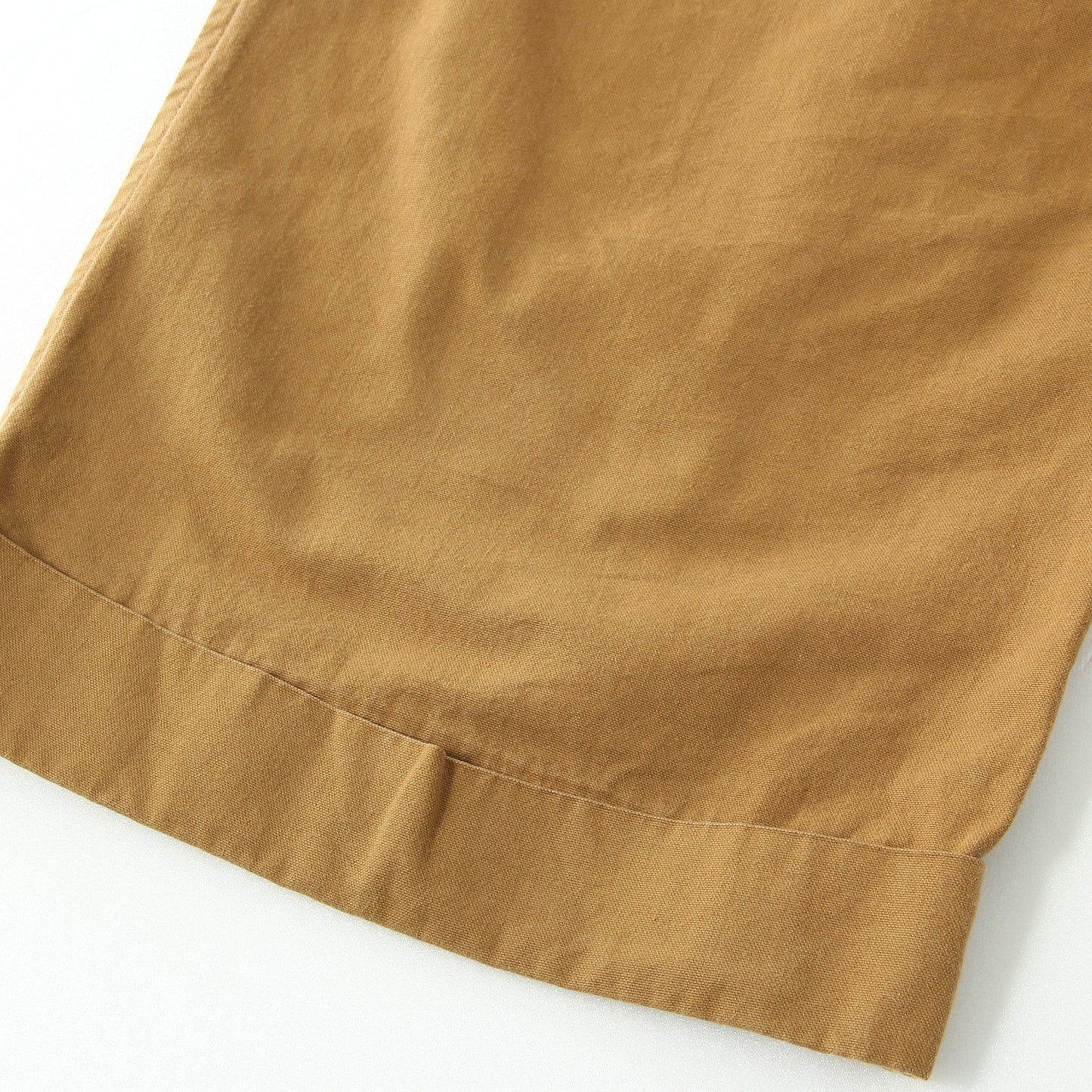 BRUSHED DRY COTTON CANVAS TROUSERS