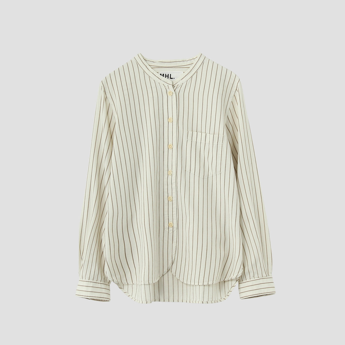 COTTON WOOL STRIPE SHIRT