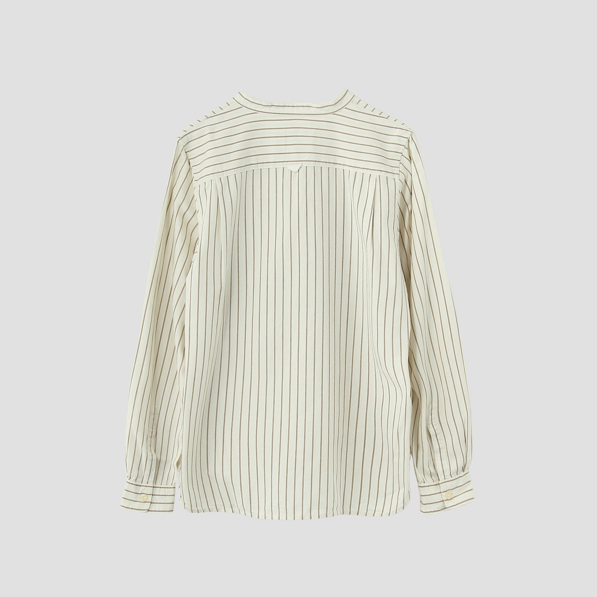 COTTON WOOL STRIPE SHIRT