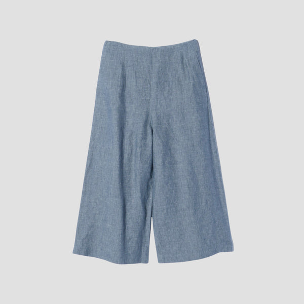 LINEN CHAMBRAY TROUSERS