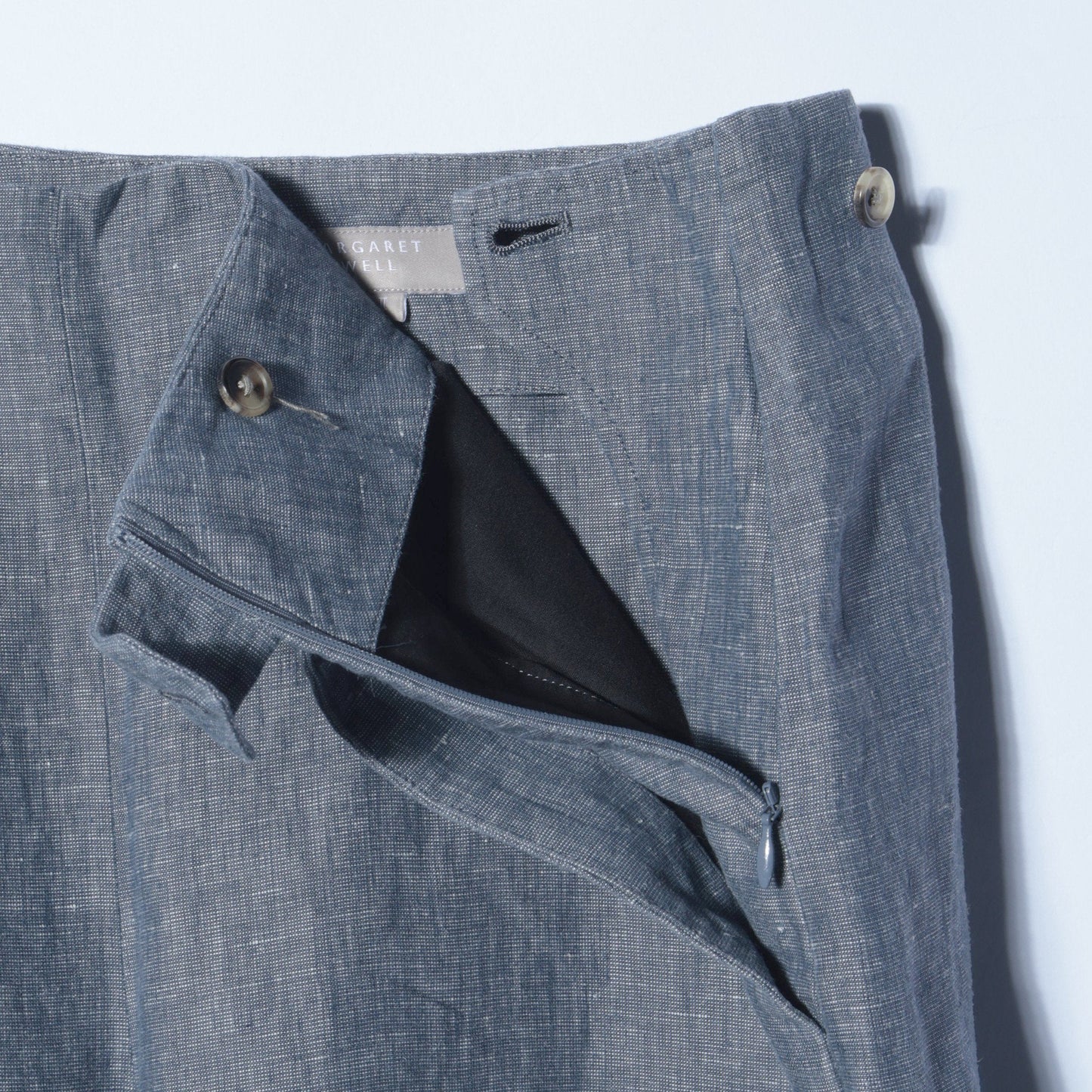 LINEN CHAMBRAY TROUSERS