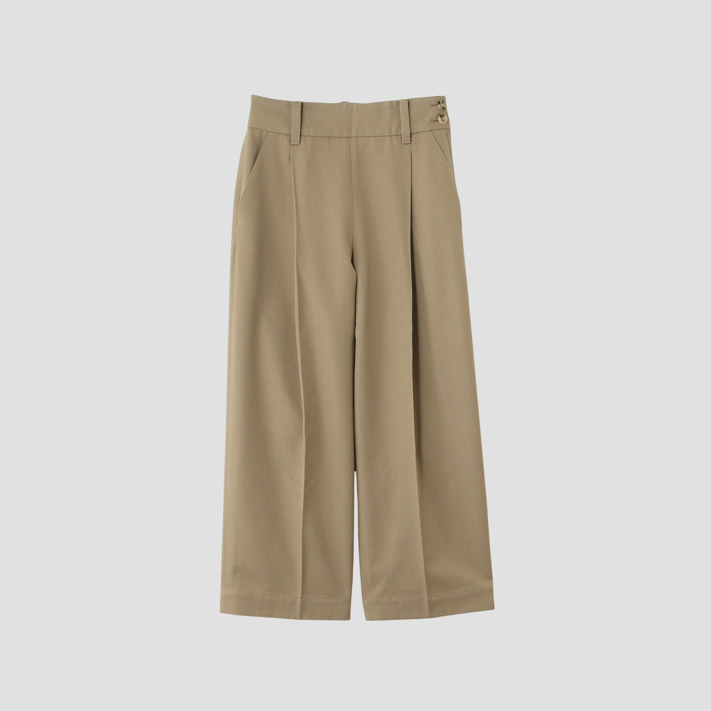 WOOL COTTON SERGE TROUSERS