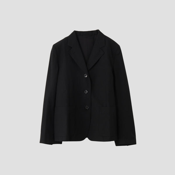 WOOL LINEN POPLIN JACKET