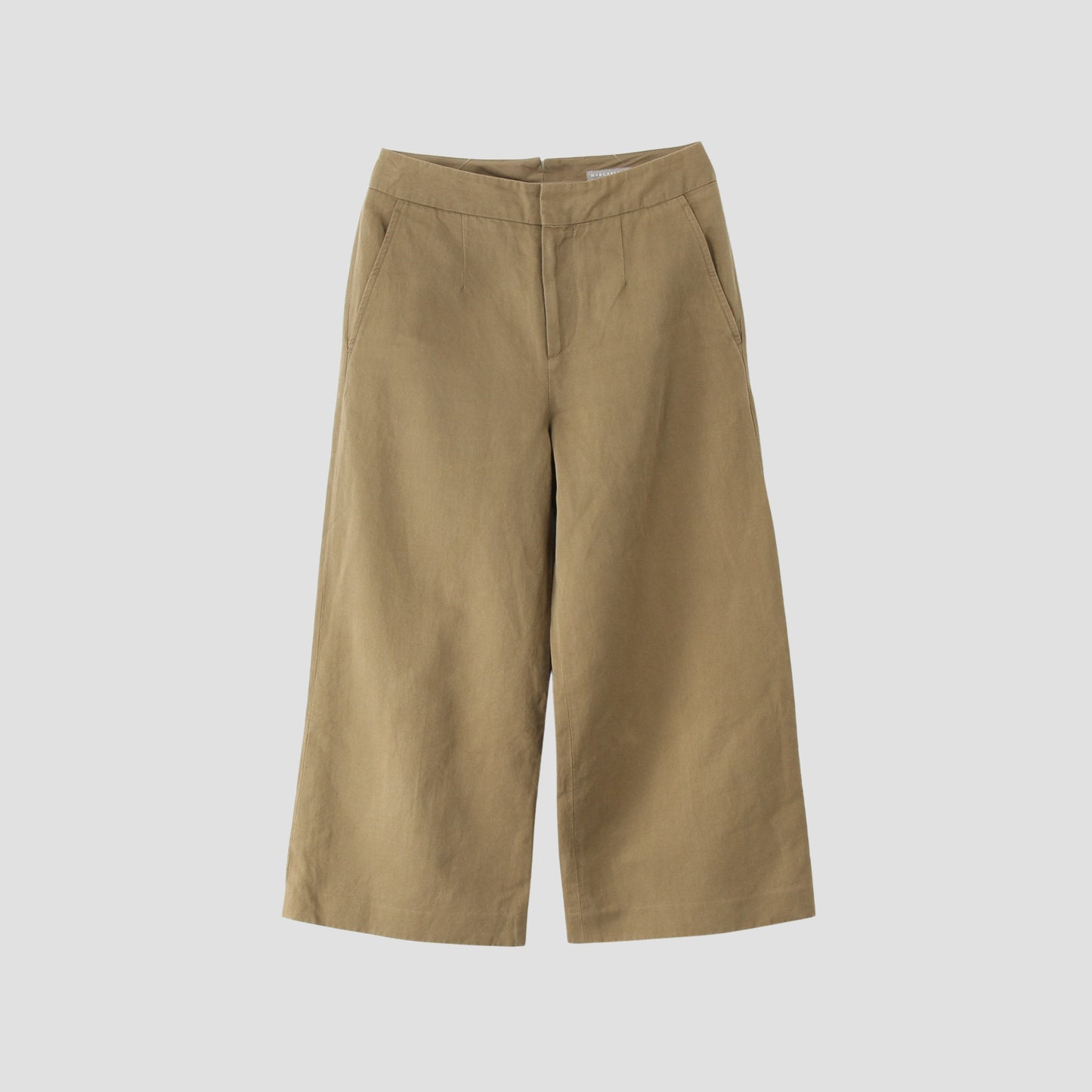 LINEN COTTON TWILL TROUSERS