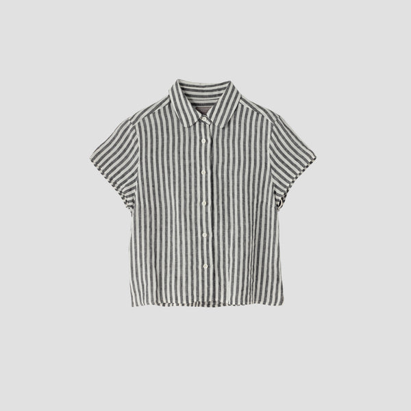 BLACK&WHITE SHIRTING LINEN