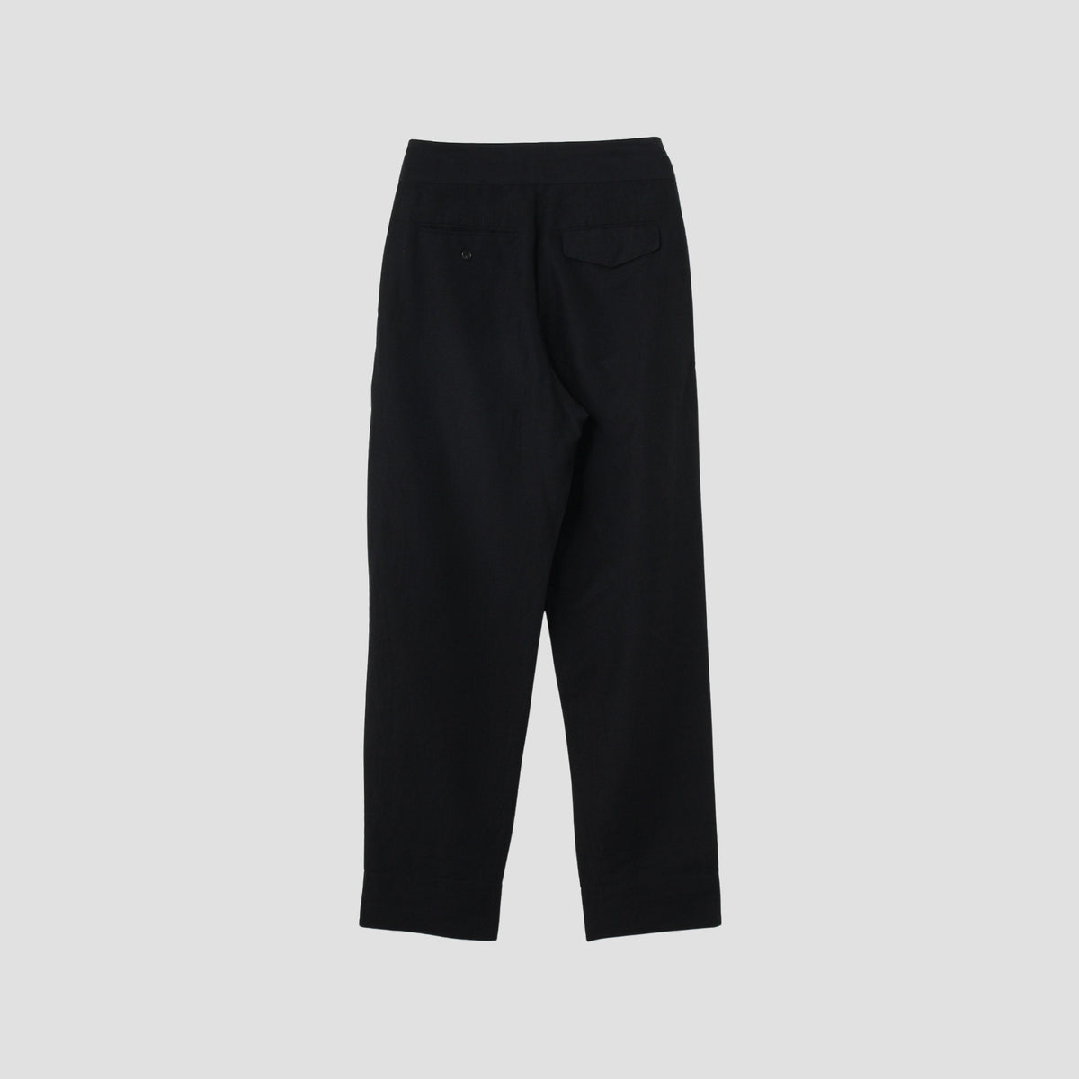 PLAINWEAVE WOOL LINEN TROUSERS