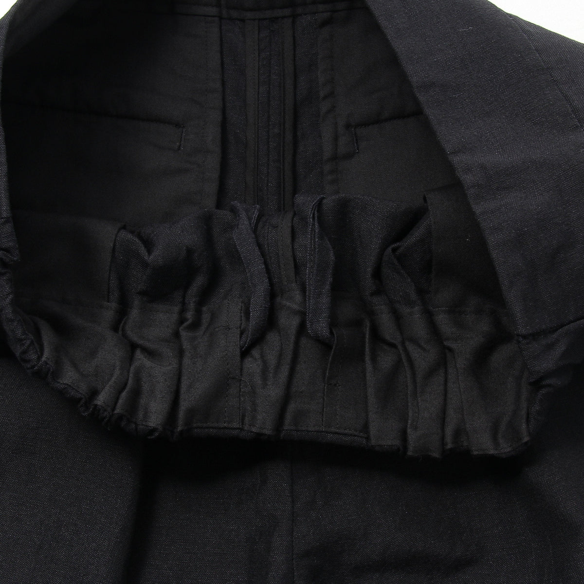 PLAINWEAVE WOOL LINEN TROUSERS
