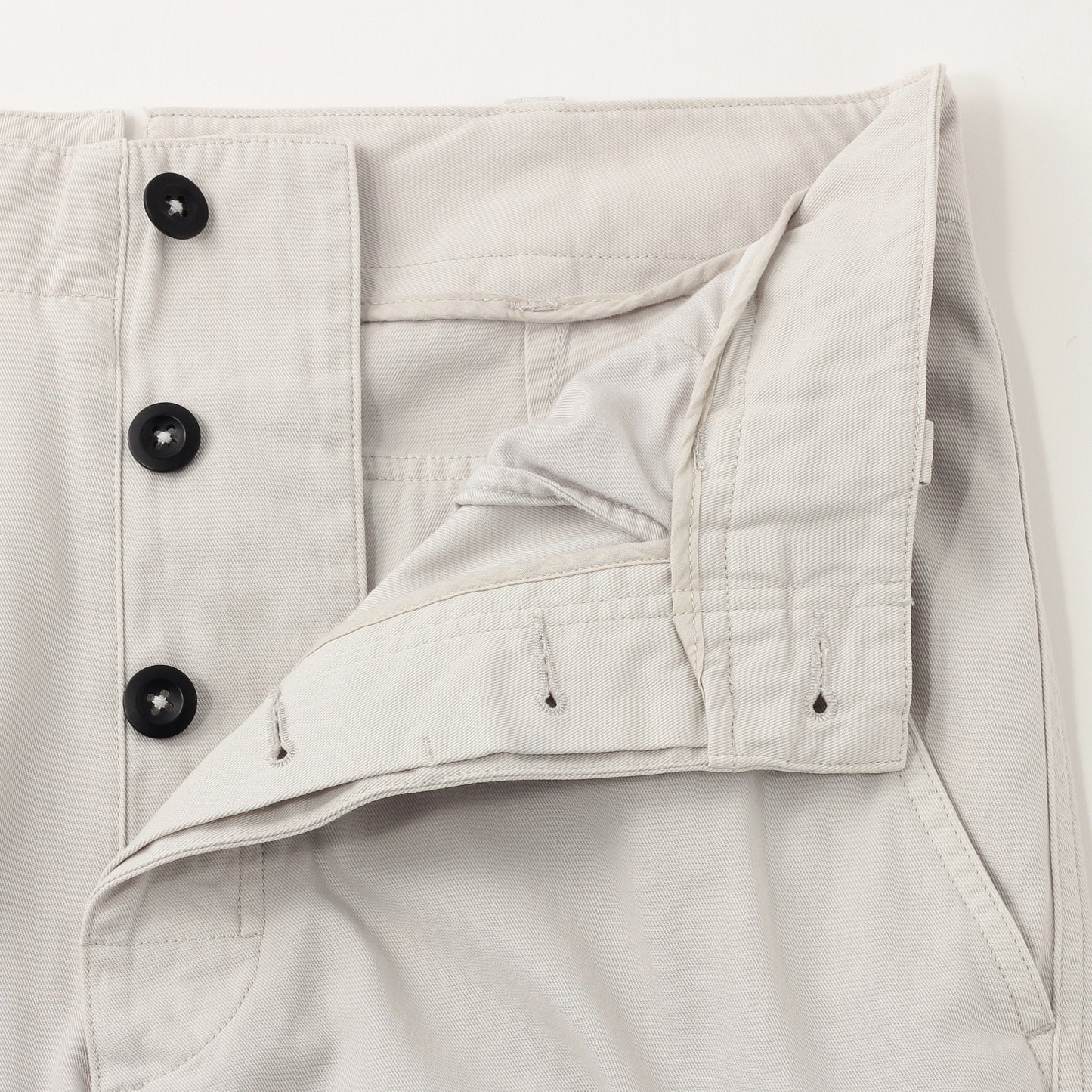 RAISED COTTON TWILL TROUSERS