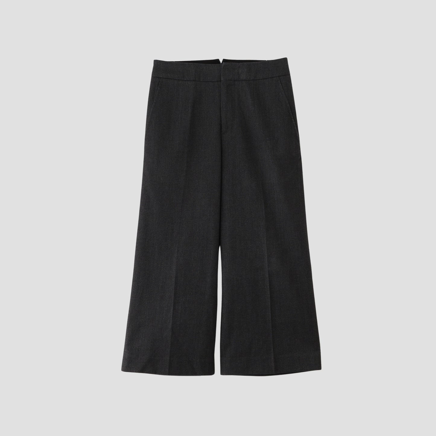 BRUSHED COTTON WOOL TROUSERS