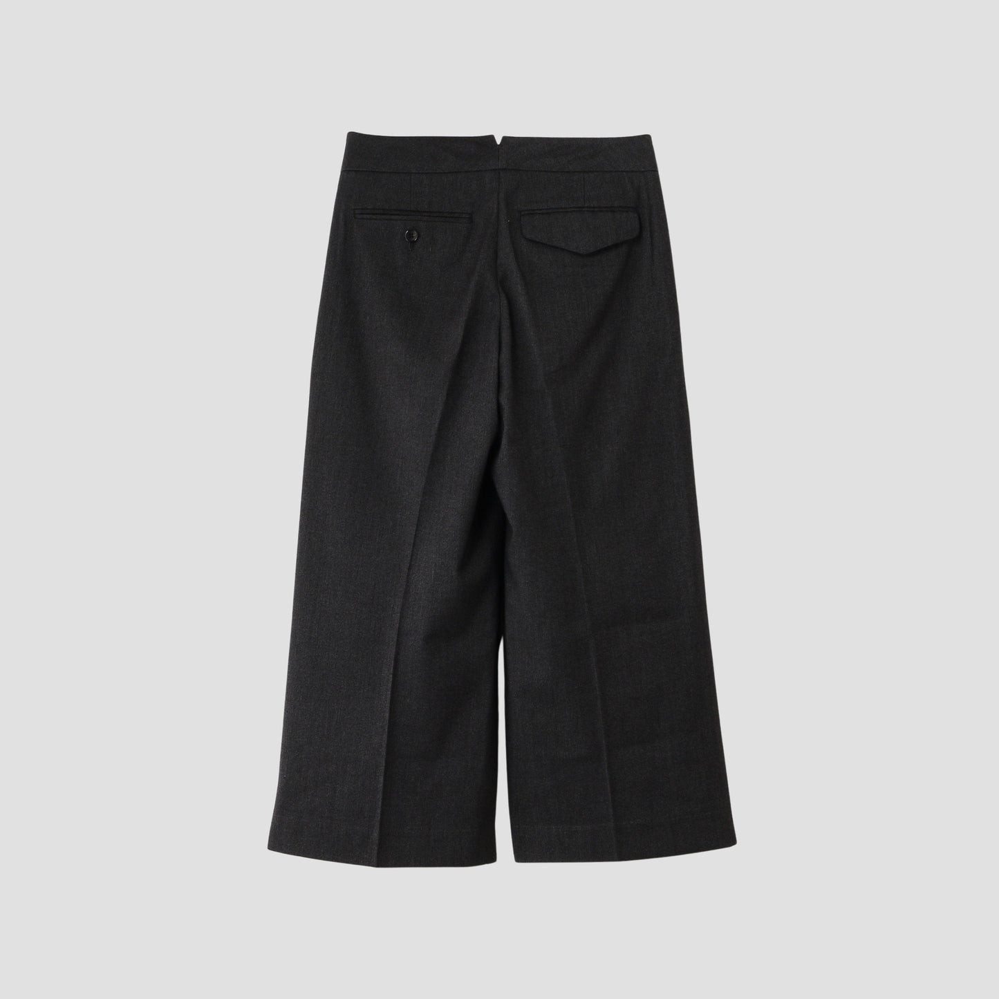 BRUSHED COTTON WOOL TROUSERS
