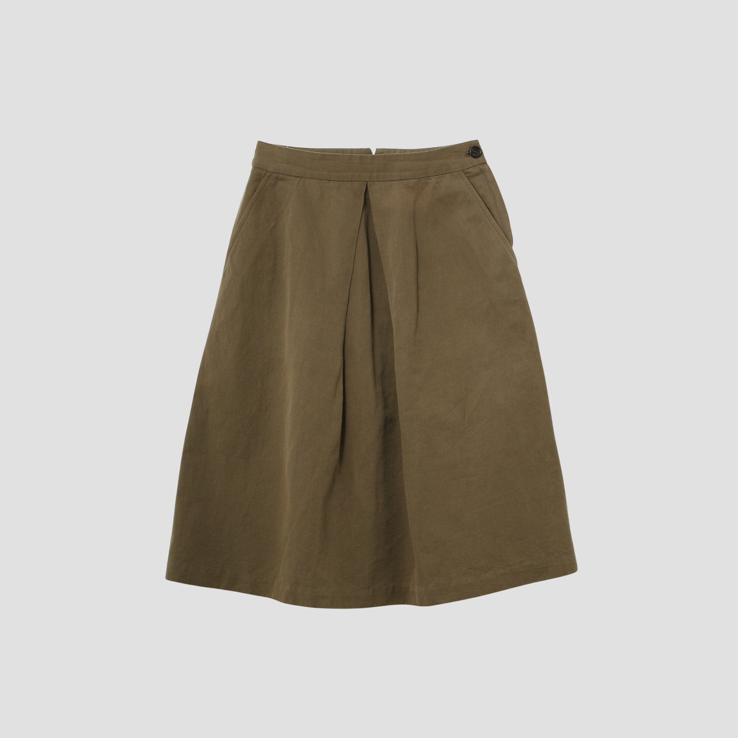 LINEN COTTON TWILL SKIRT