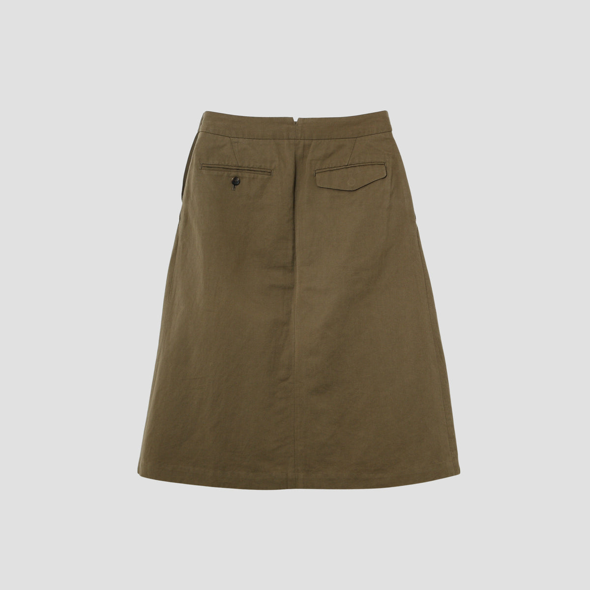LINEN COTTON TWILL SKIRT