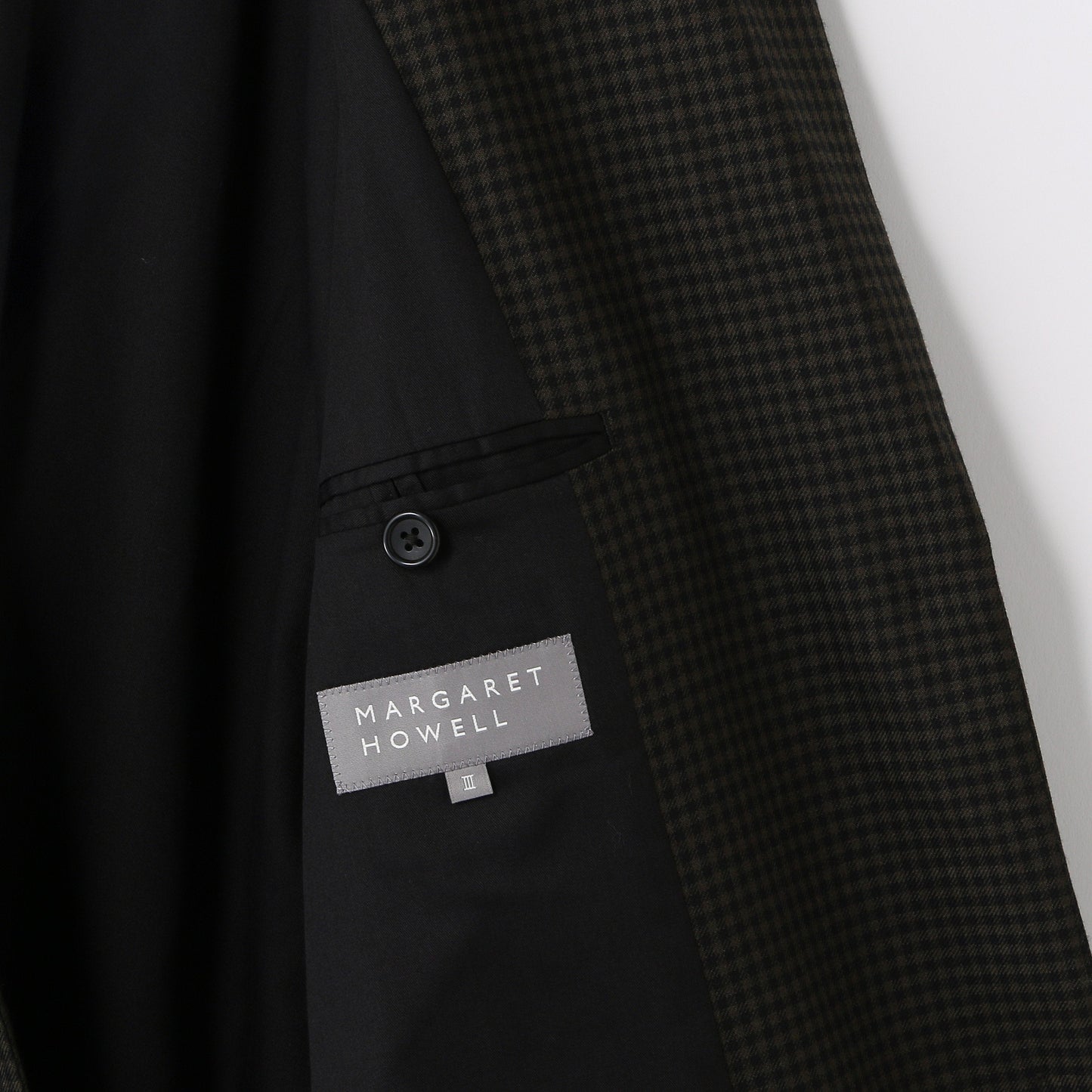 GINGHAM WOOL TWILL JACKET