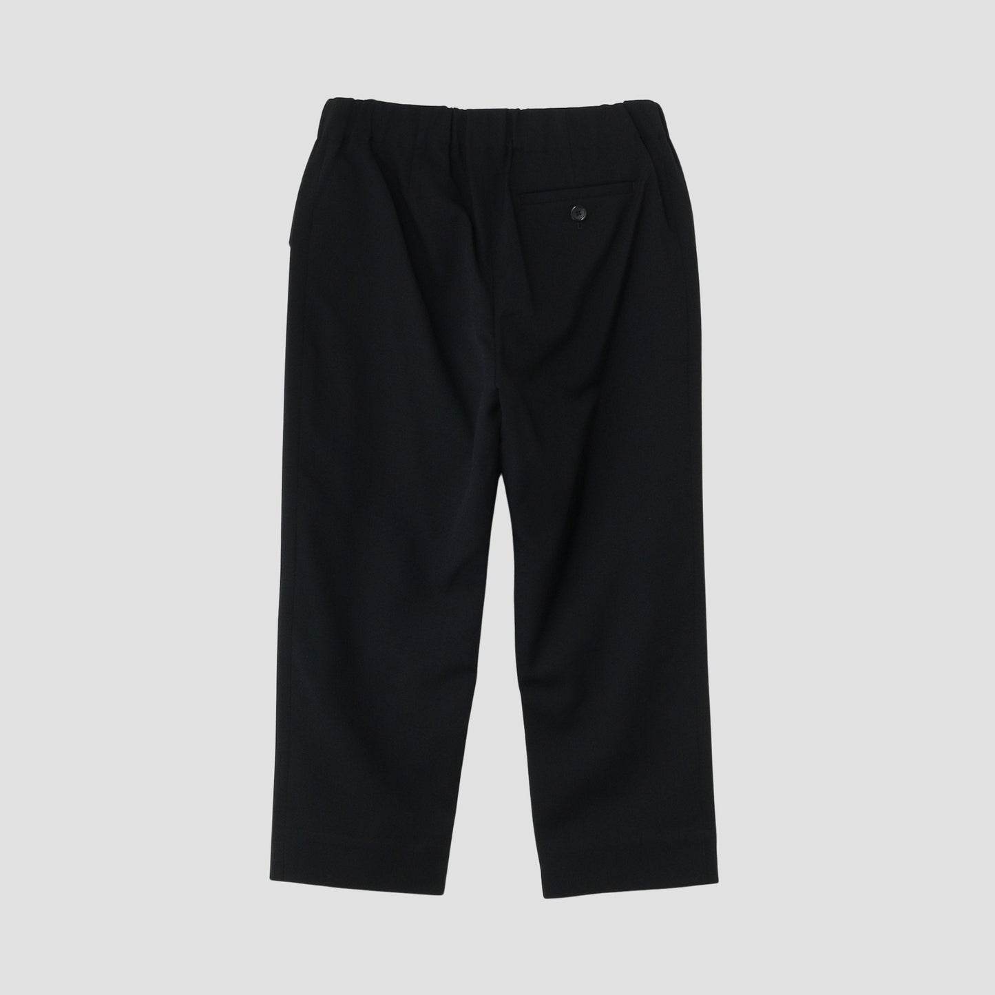 DRY WOOL TWILL CHAMBRAY TROUSERS