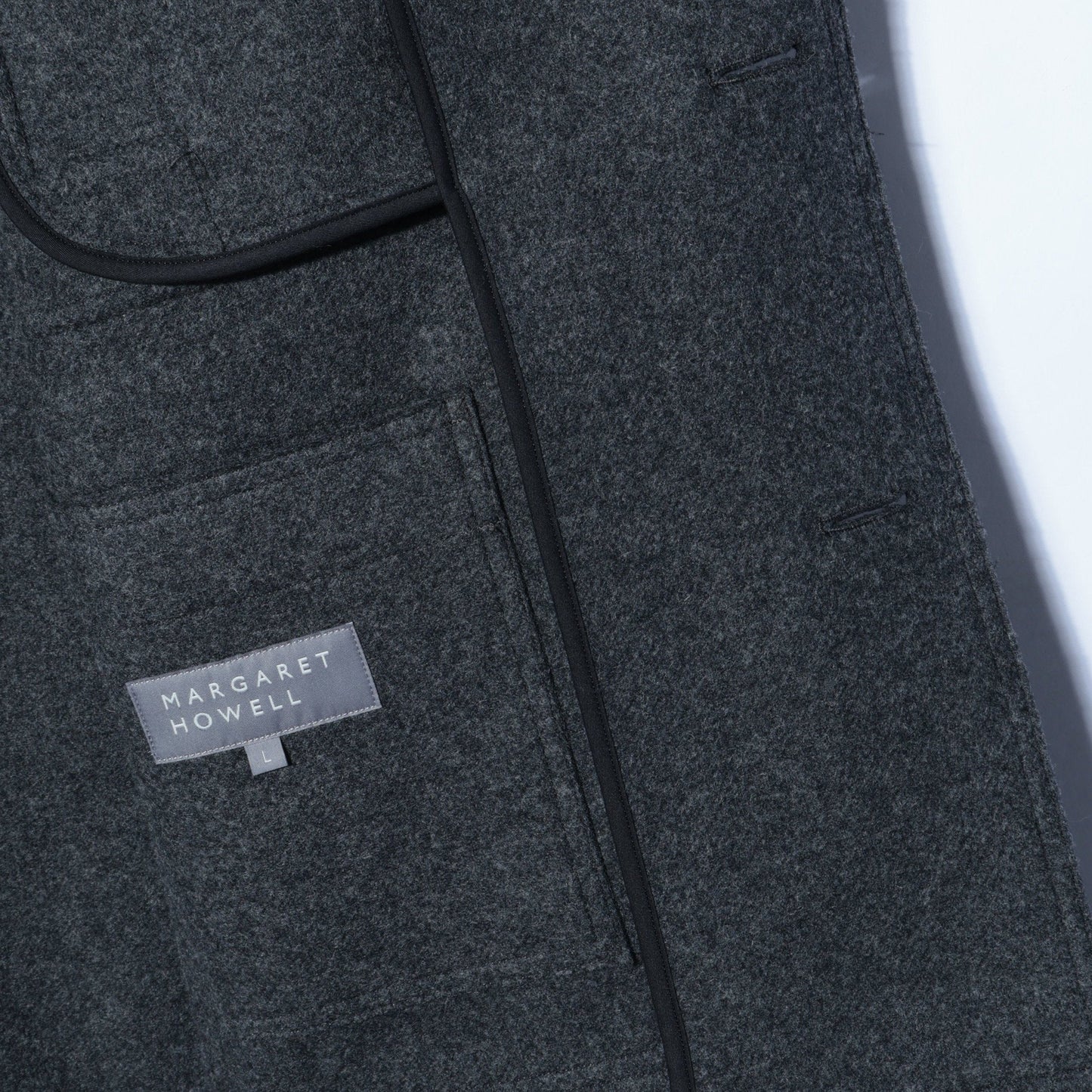 FIRM WOOL MELTON COAT