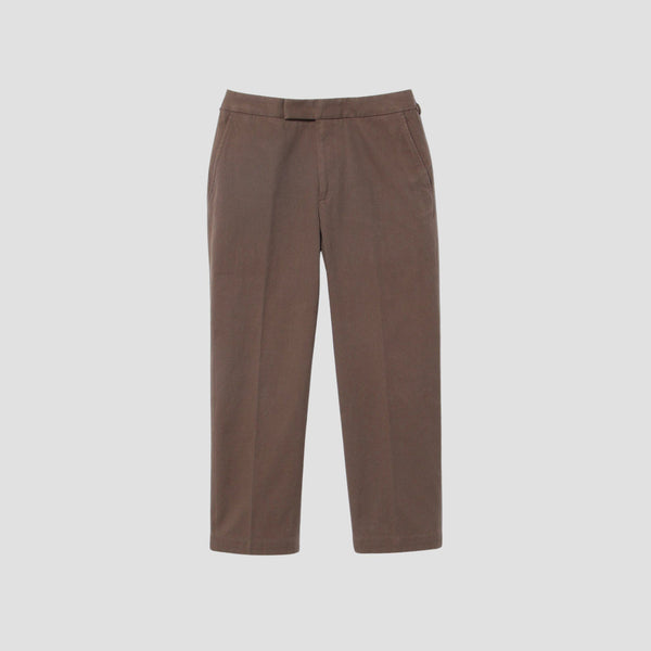 WASHED COTTON TWILL TROUSERS