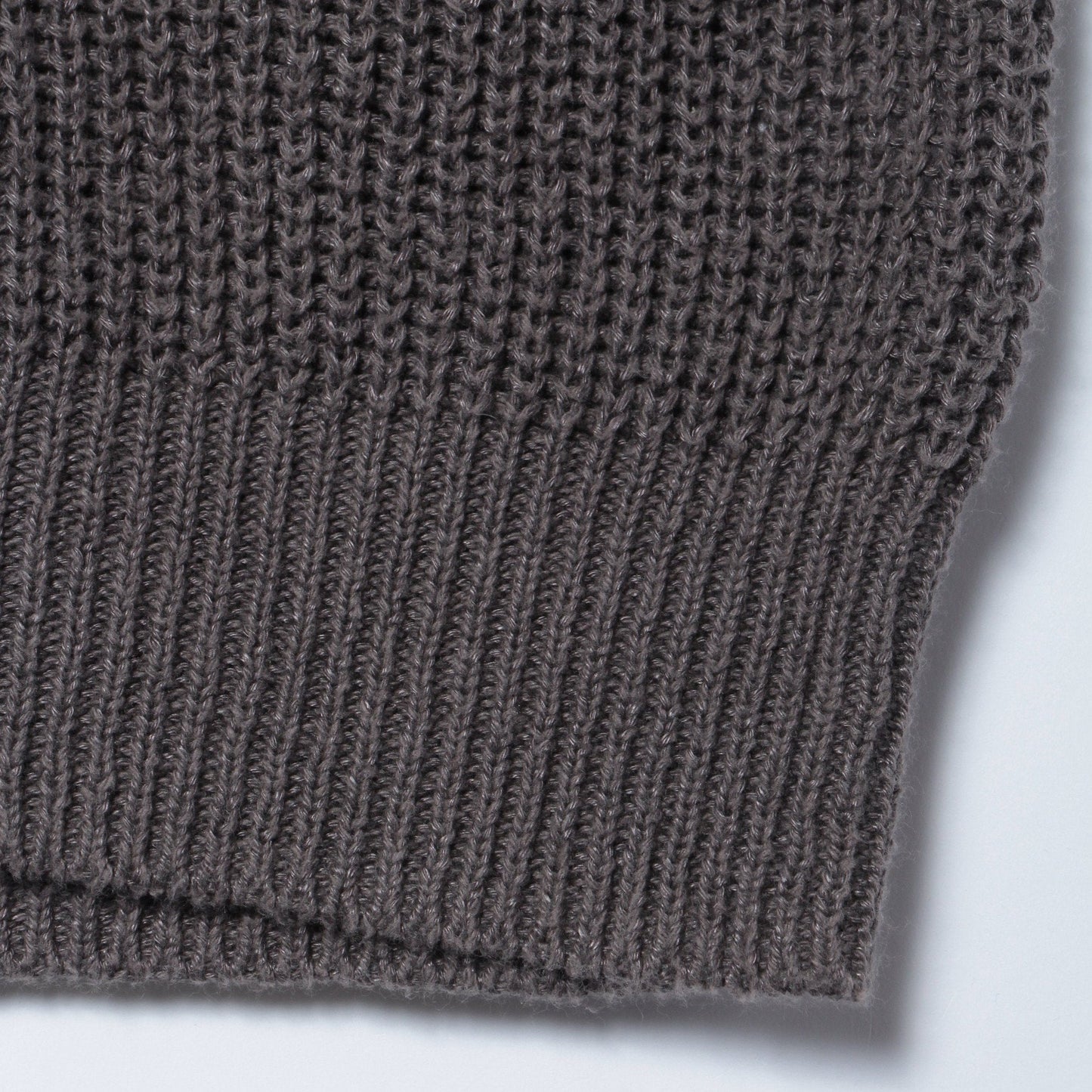 LINEN COTTON RIB JUMPER KNIT