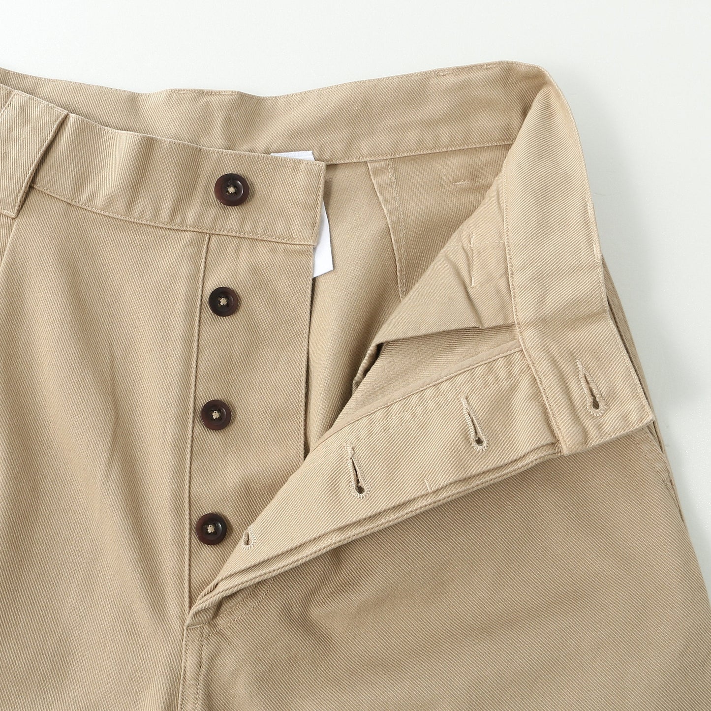 SOFT TWISTED YARN COTTON TROUSERS