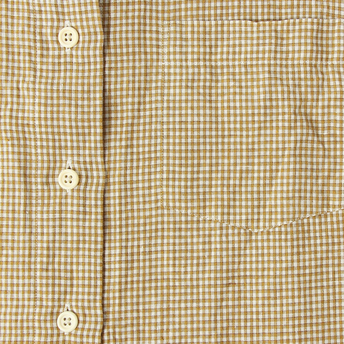 TRI GINGHAM LINEN  SHIRT