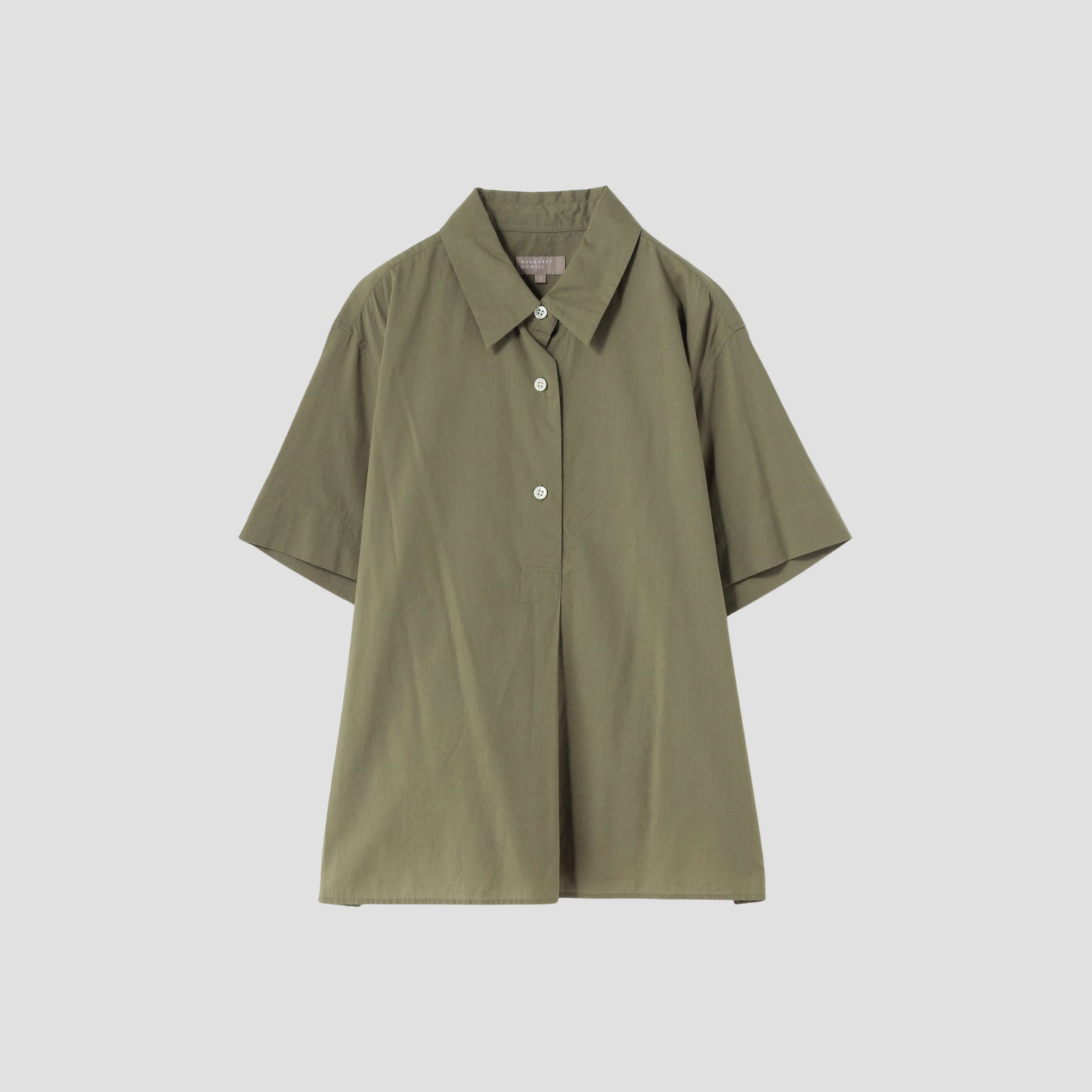 PIECE DYED WASHED COTTON SHIRT