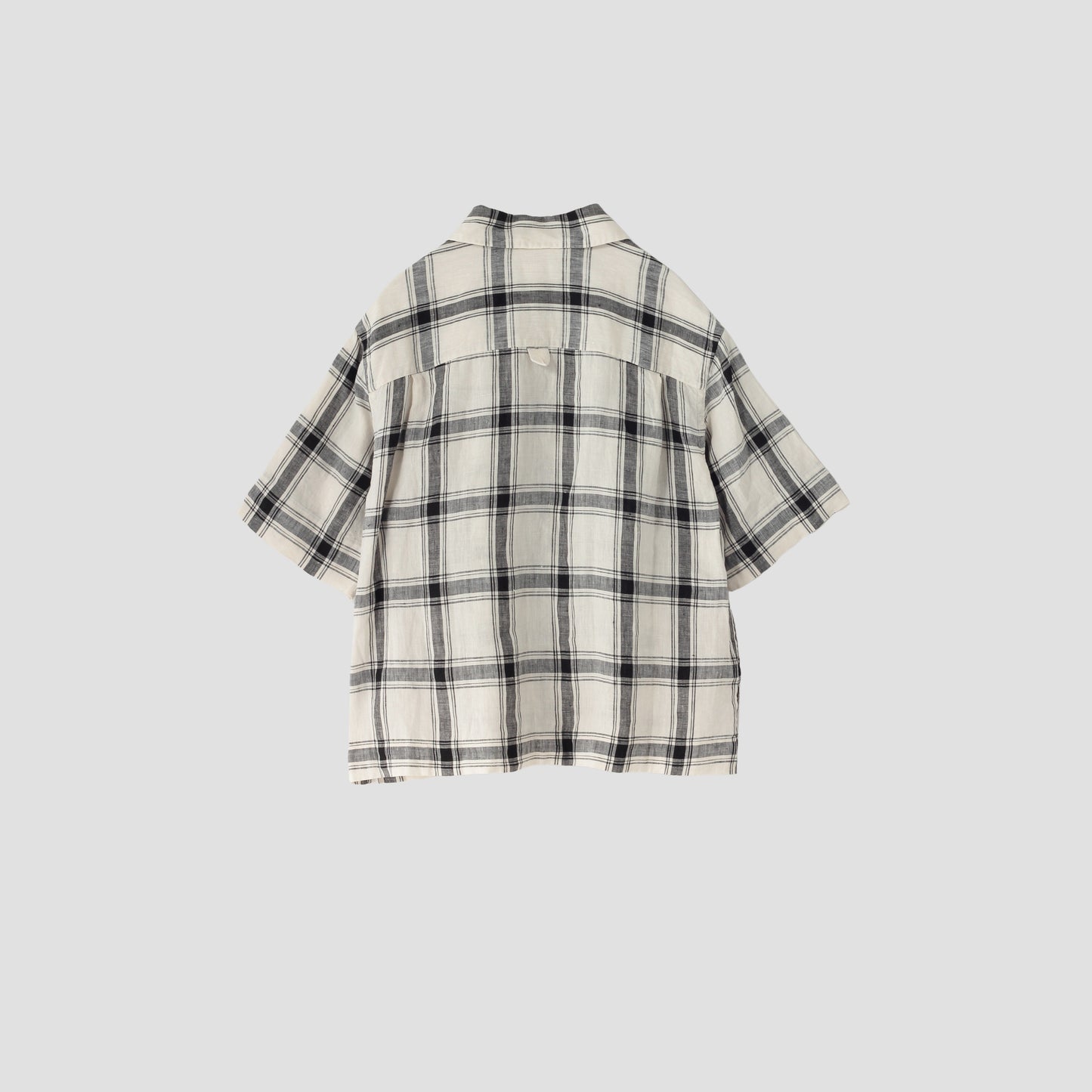 LARGE CHECK LINEN SHIRT
