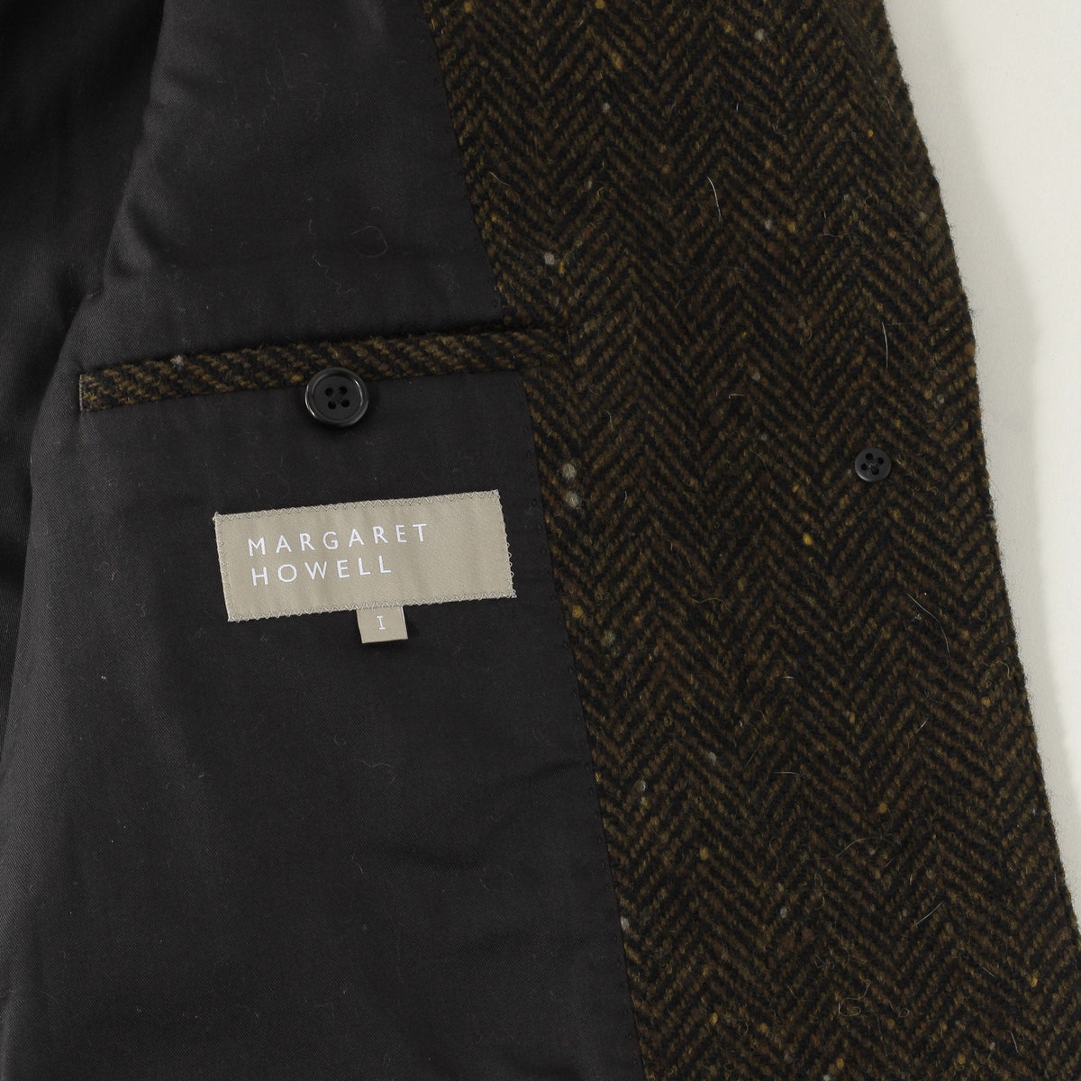 HERRINGBONE WOOL COAT