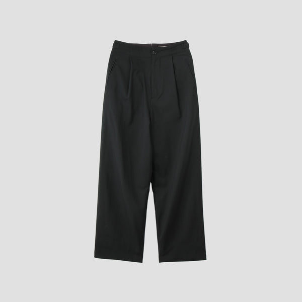 FINE WOOL POPLIN TROUSERS